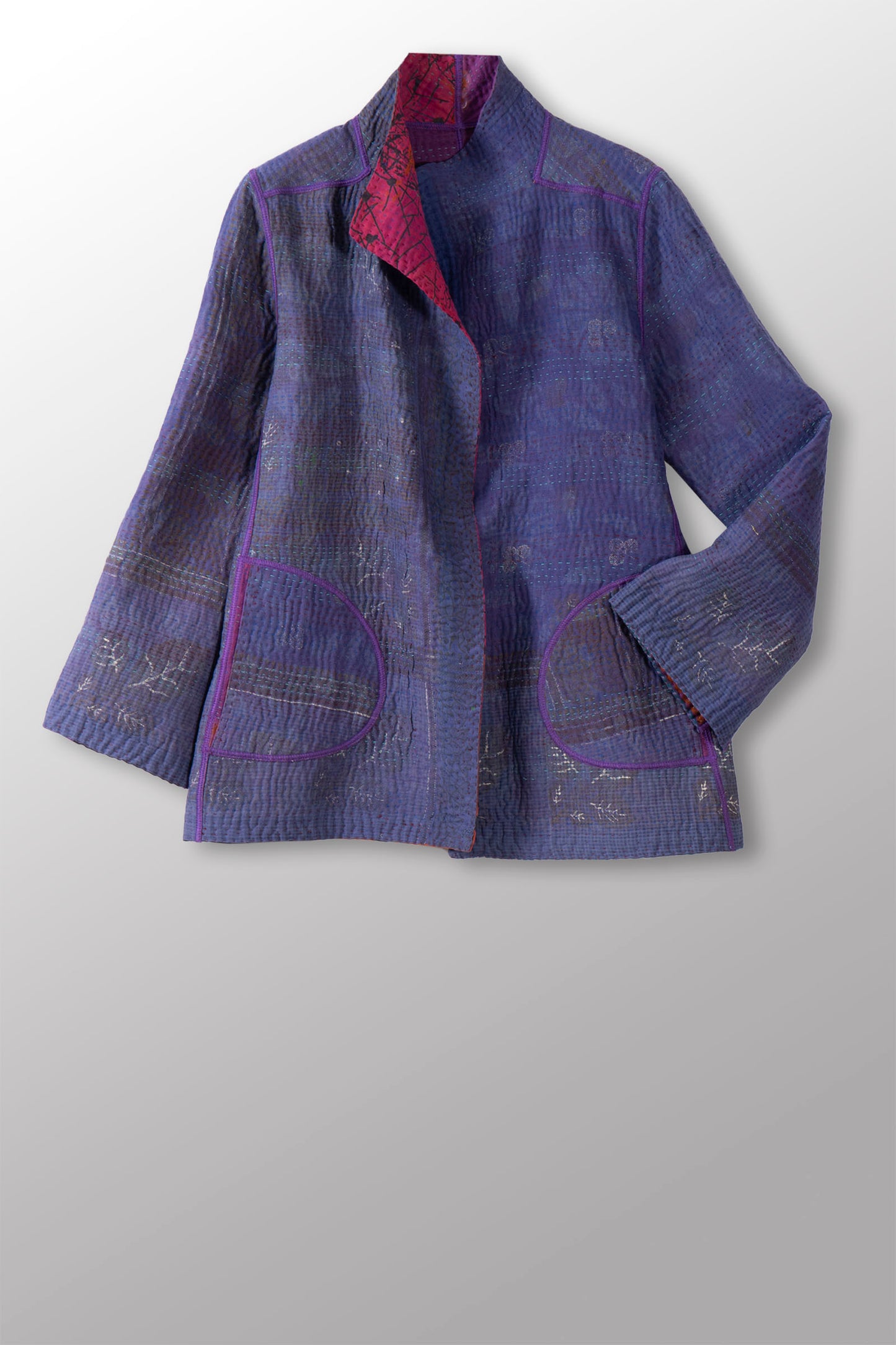 COTTON OVERDYE KANTHA SHORT JKT - ov4007-cprp035m -