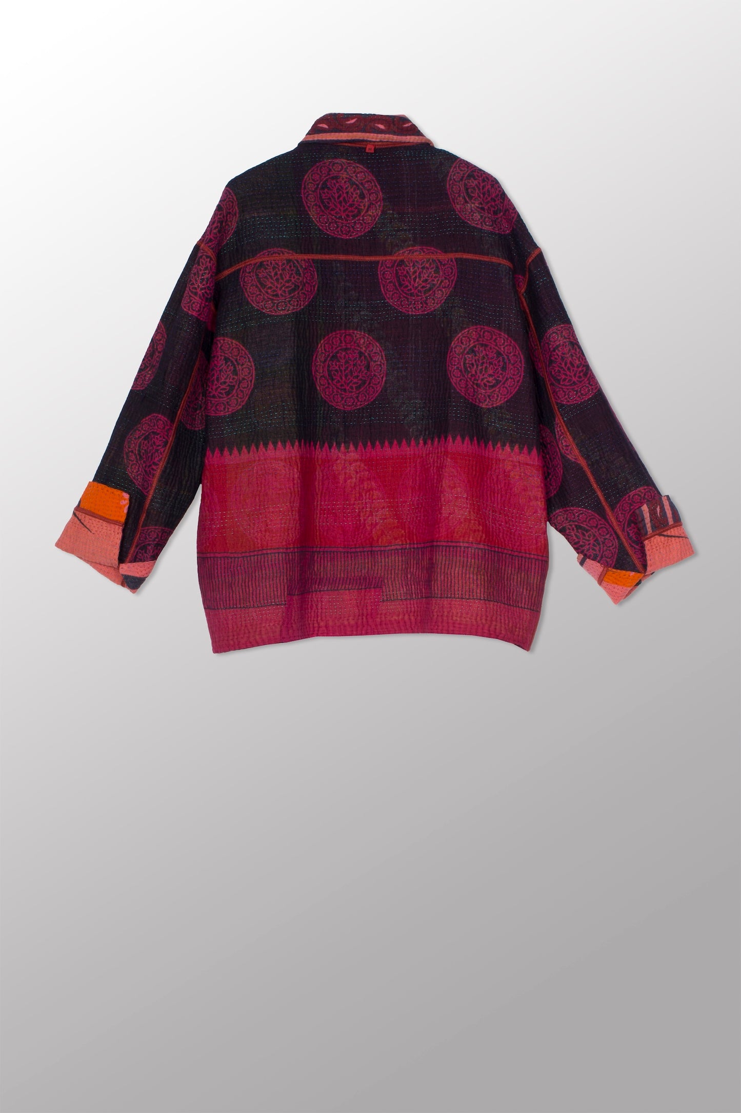 COTTON OVERDYE KANTHA WORKERS JACKET - ov4085-cfus001m -