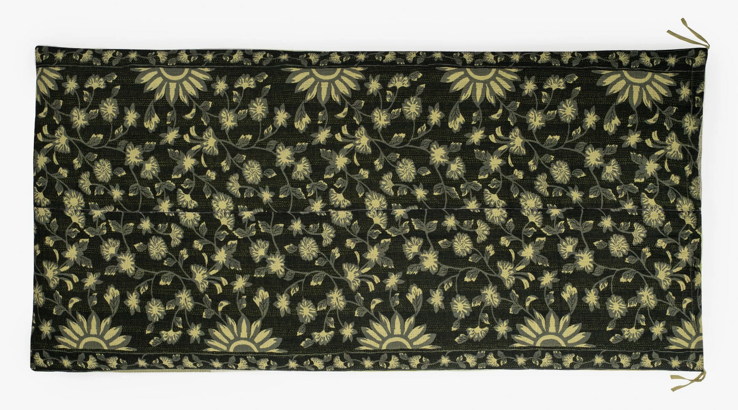 Mosaic Fray Handmade Vintage Kantha Day Bed Mattress Cover -Cauliflower-