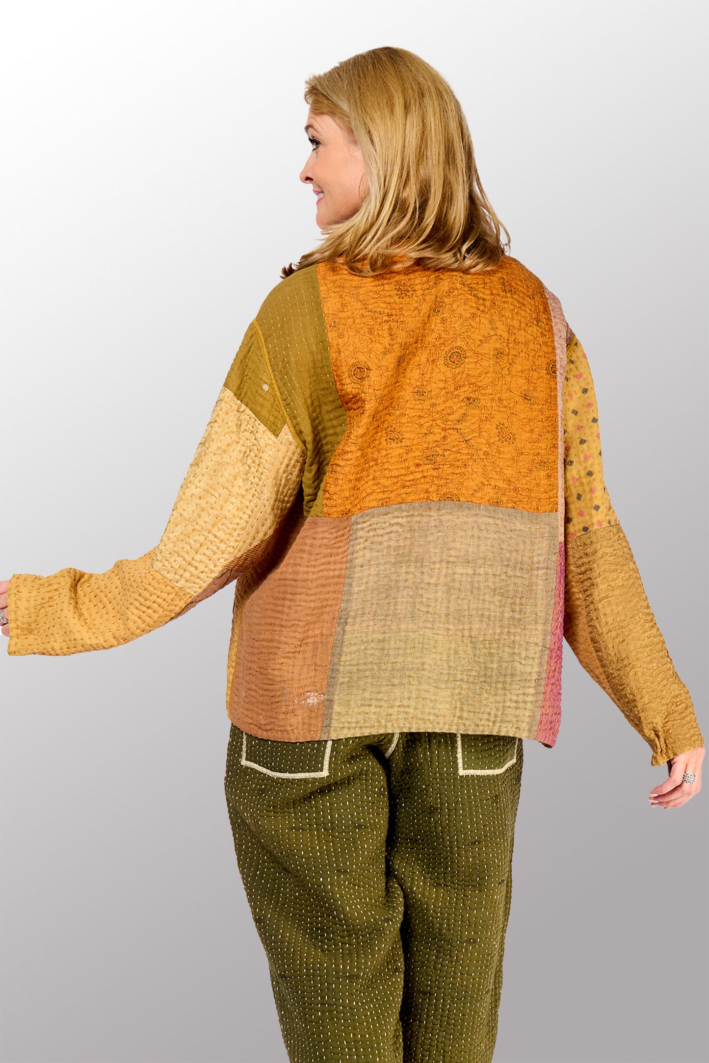 BBK PATCH KANTHA MEN'S BLOUSON - bl-bbp4040-ntl -