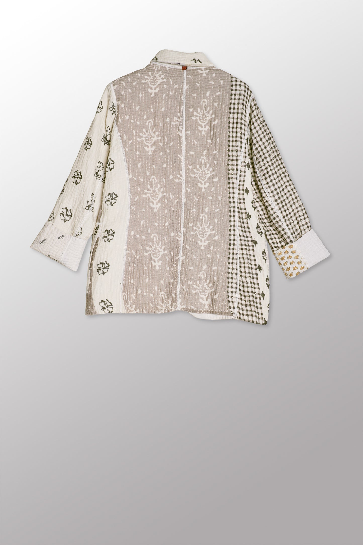 BBB PATCH KANTHA BASIC JACKET - bl-bbb4052-ivy -