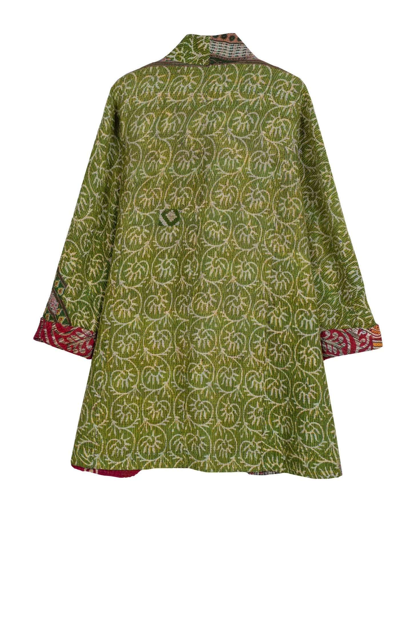 VINTAGE COTTON KANTHA HIGH-NECK TOPPER - cv4045-0001a -