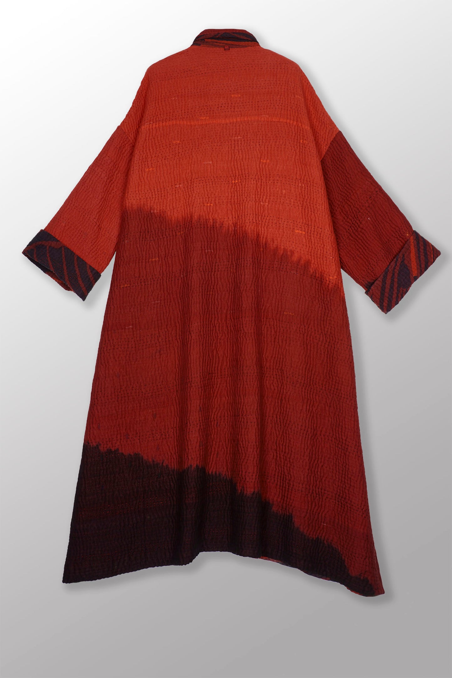 MAGMA AND OMBRE KANTHA NEW OVERSIZED COAT - mw5342-red -