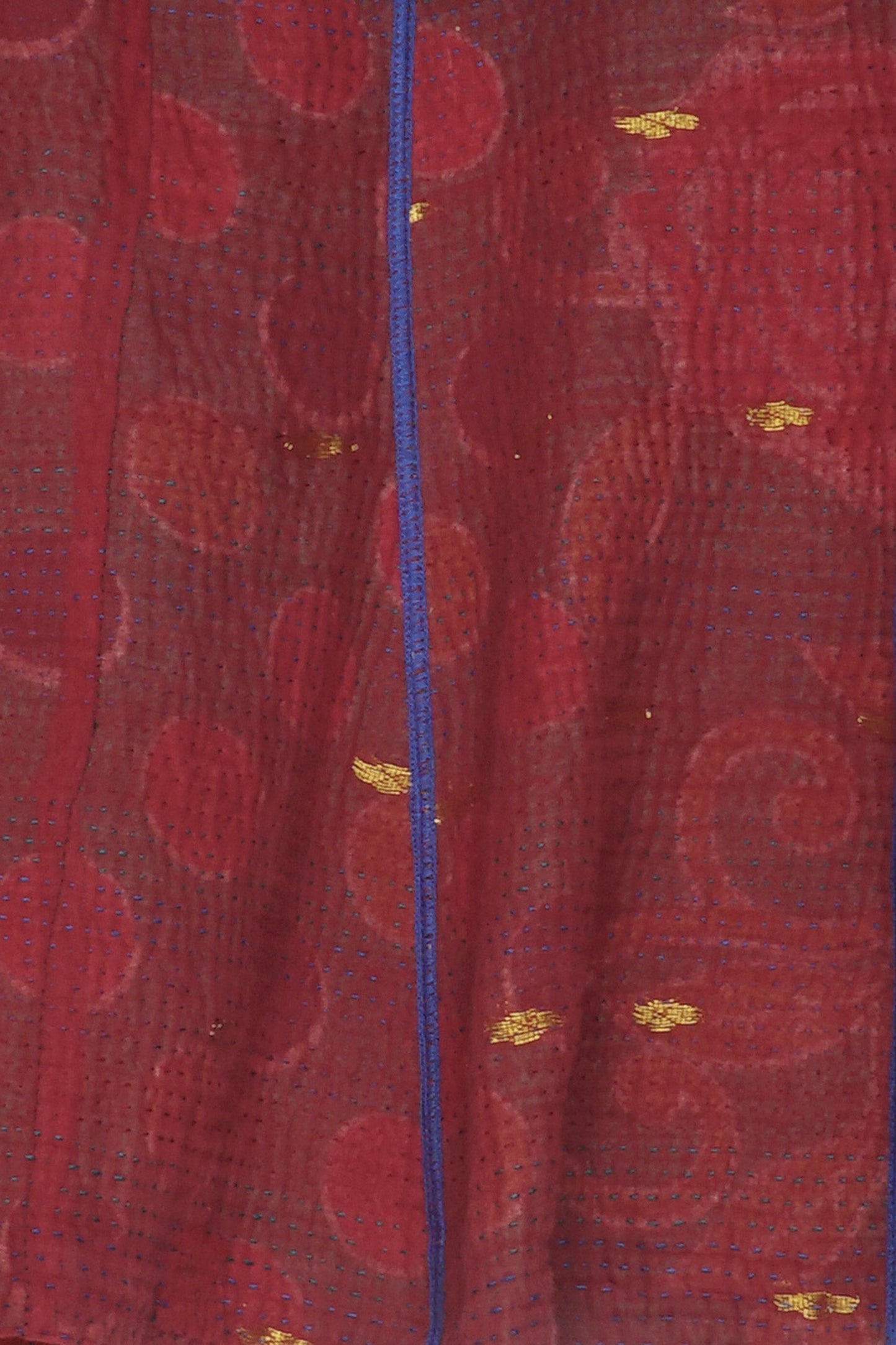 HOLIDAY FLOWER KANTHA HOODIE JKT - hf4036-red -