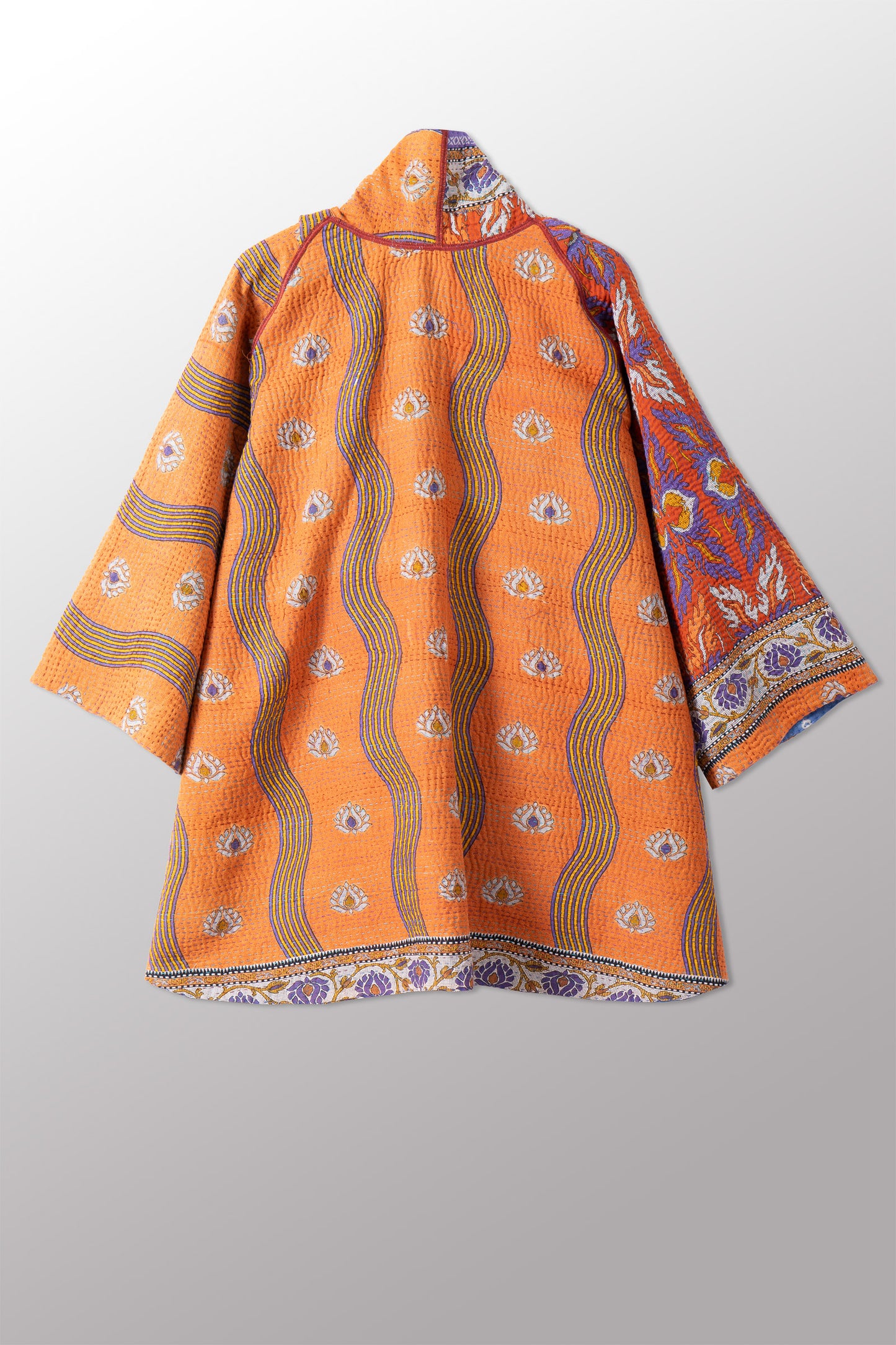 VINTAGE COTTON KANTHA KIMONO JKT - cv4004-0210a -