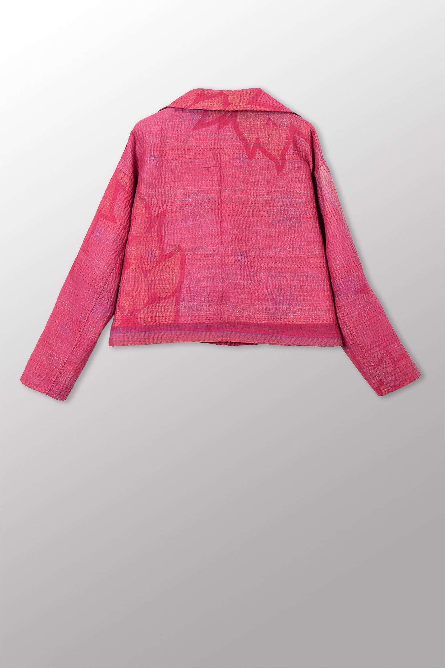 COTTON OVERDYE KANTHA LAPELED SHORT JKT - ov4081-cfus001s -