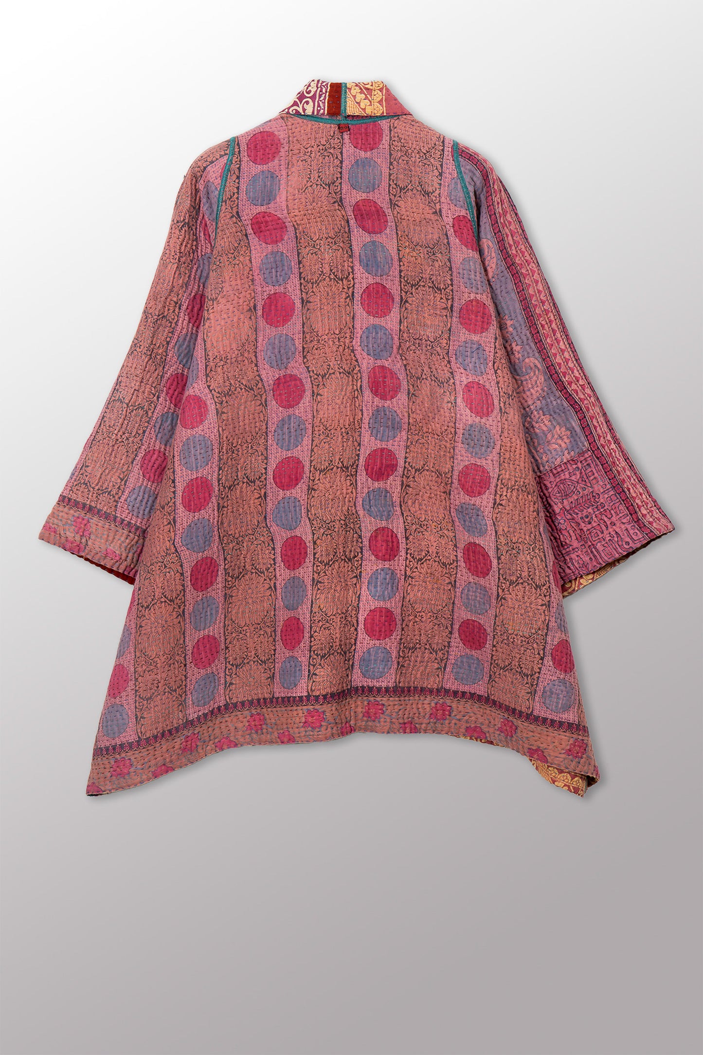 VINTAGE COTTON KANTHA A-LINE JKT - cv4003-0456a -