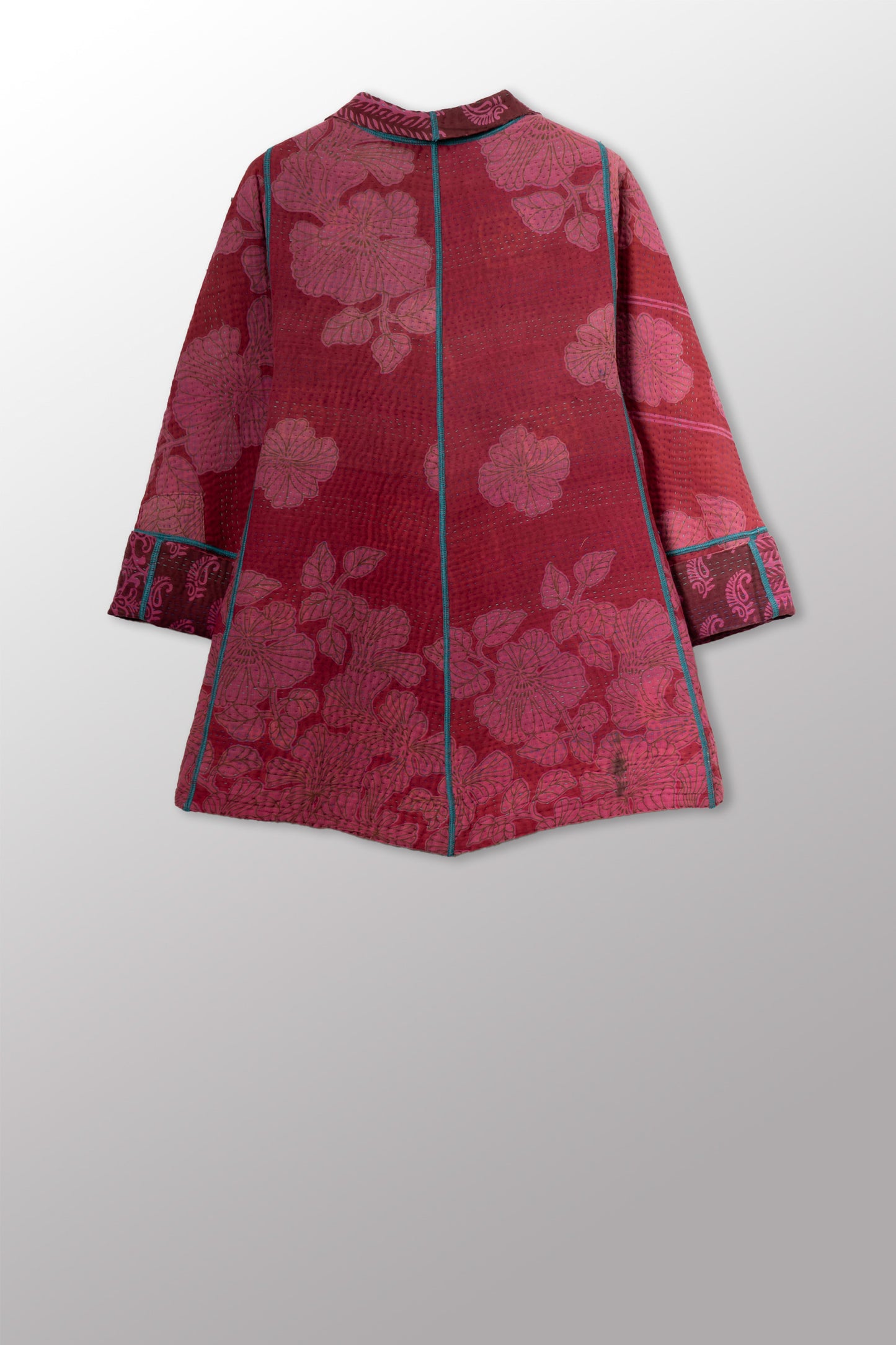COTTON OVERDYE KANTHA FLARE SHORT JKT - ov4011-cpik001m -