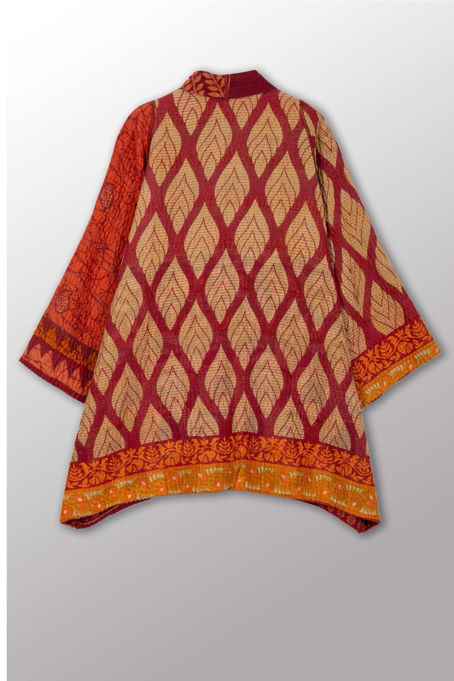 VINTAGE COTTON KANTHA A-LINE JKT - cv4003-0452a -