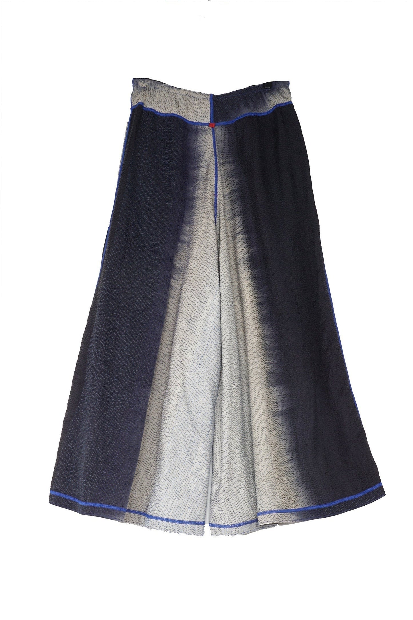 SERPENT PRINT KANTHA WIDE LEG PANTS - sp2623-blk -