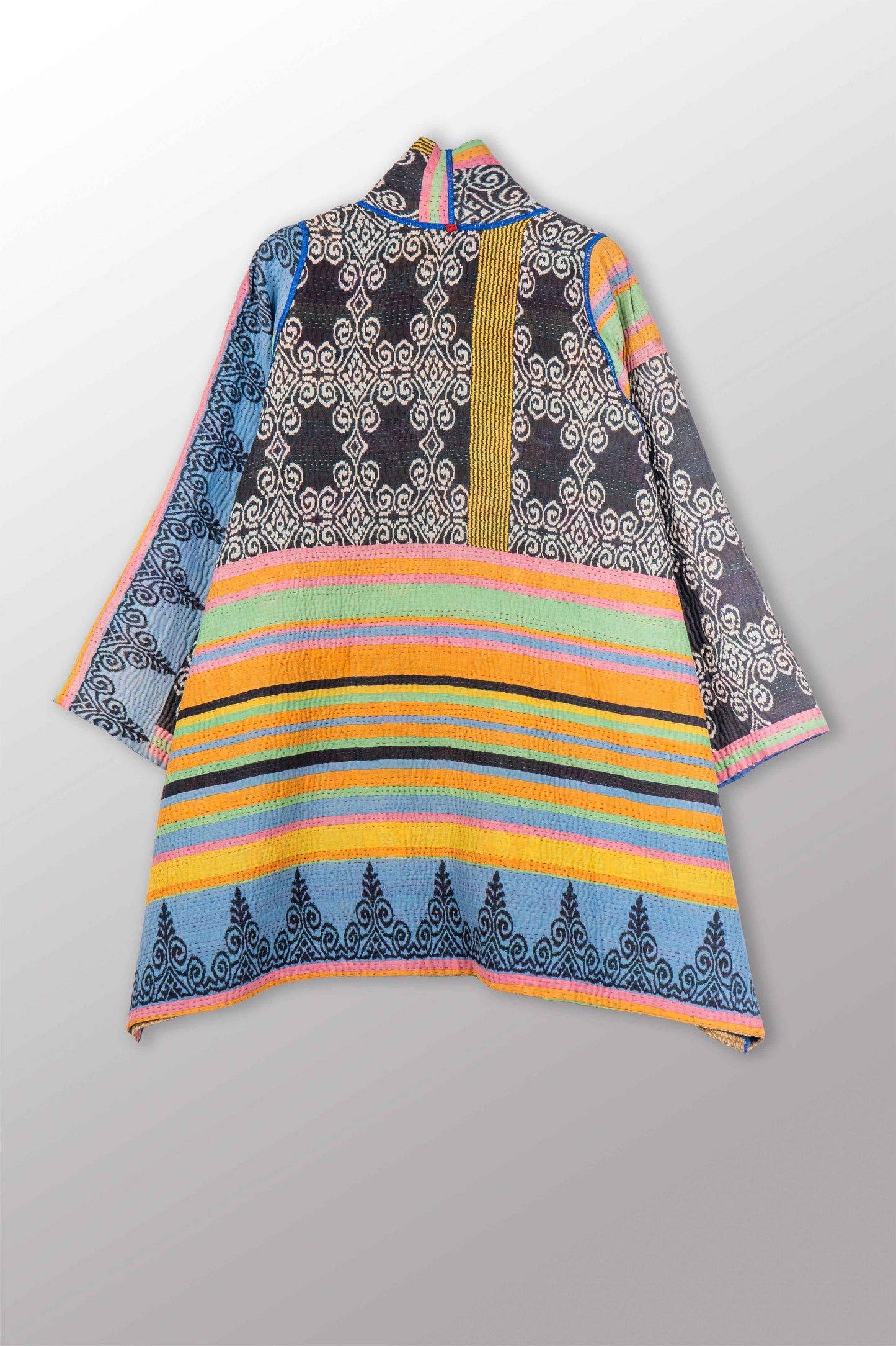 VINTAGE COTTON KANTHA A-LINE JKT - cv4003-0453a -