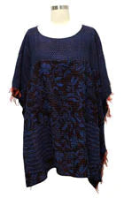 BLUE PRAIRIE BBK KANTHA PONCHO - bk2527-blu -