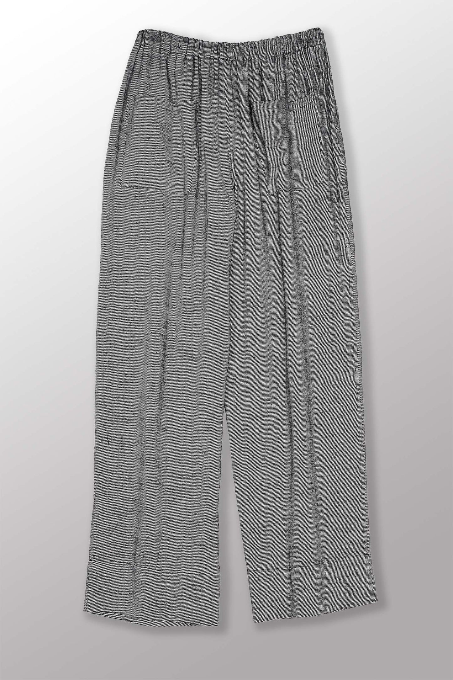 DENIM KNEE DARTS PANTS - bl-dn1667-gry -