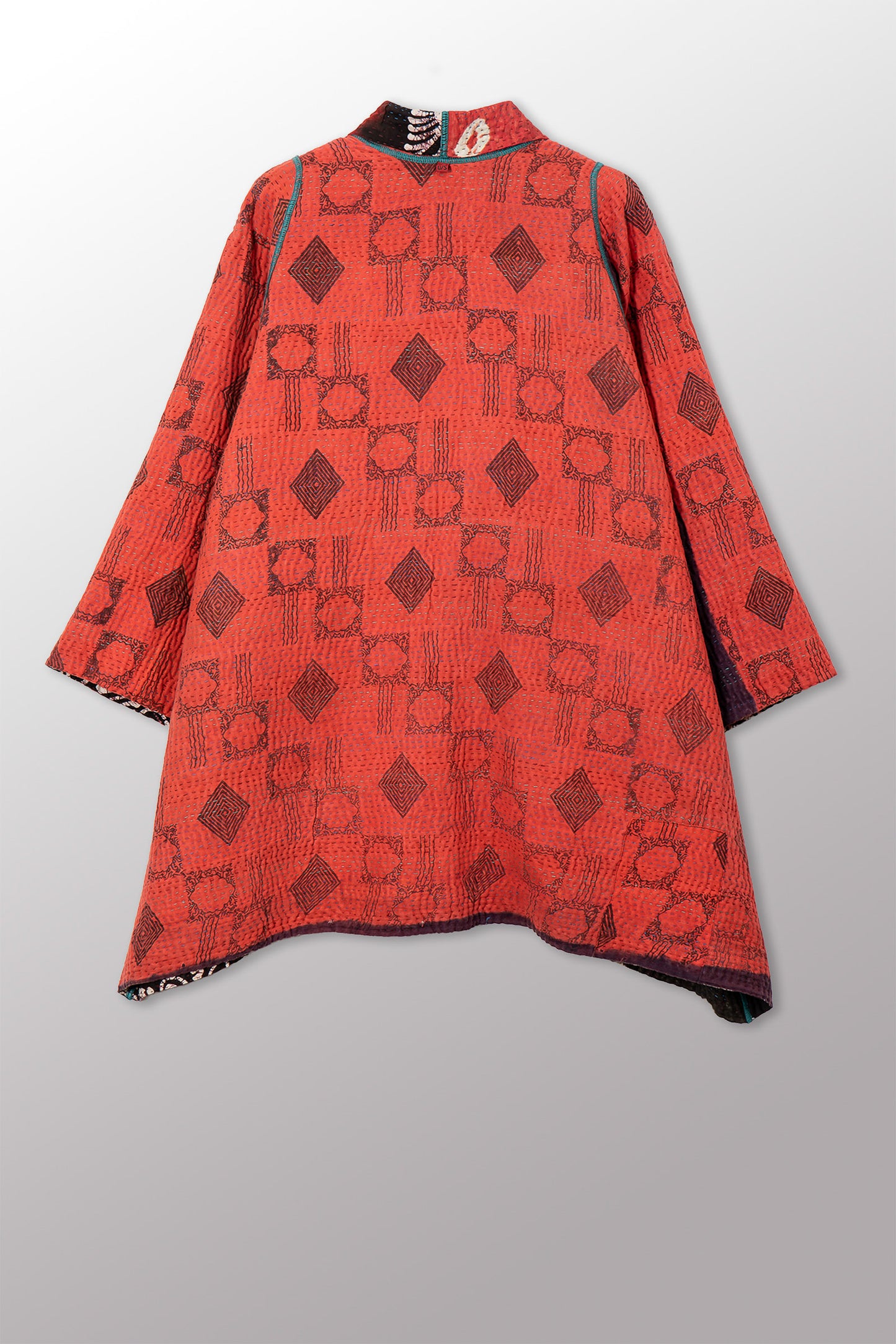 VINTAGE COTTON KANTHA A-LINE JKT - cv4003-0458a -