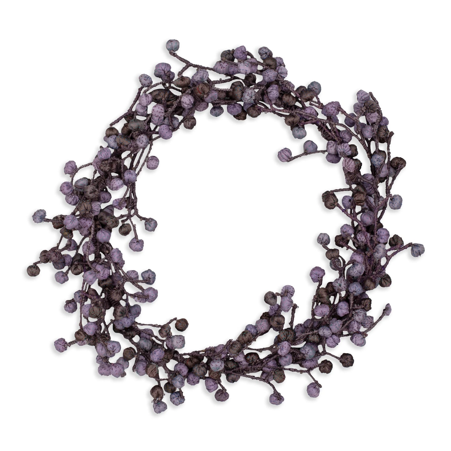 Lavender Kantha Metallic Wreath