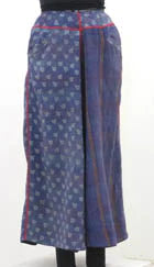VINTAGE COTTON KANTHA WIDE LEG PANTS - cv2623-9001m -