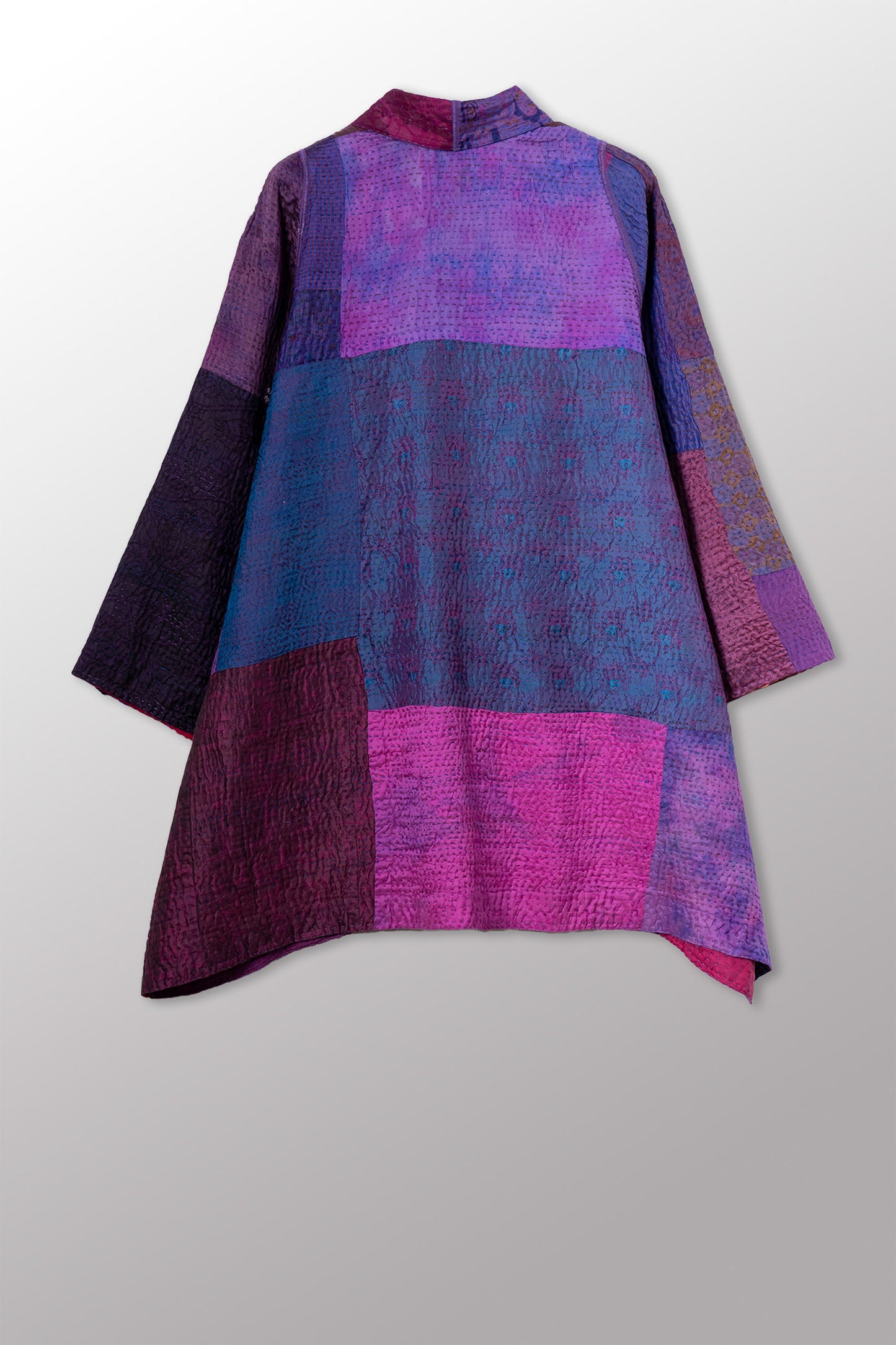 JACQUARD SILK KANTHA A-LINE JKT - js4003-cprp002a -