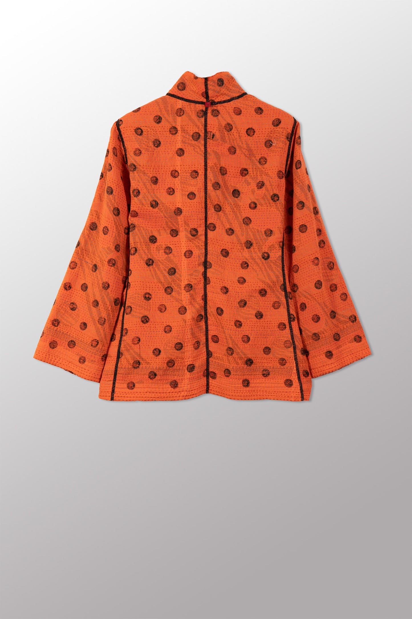 VINTAGE COTTON & NEW VOILE KANTHA SHORT JKT - cn2007-0005m -