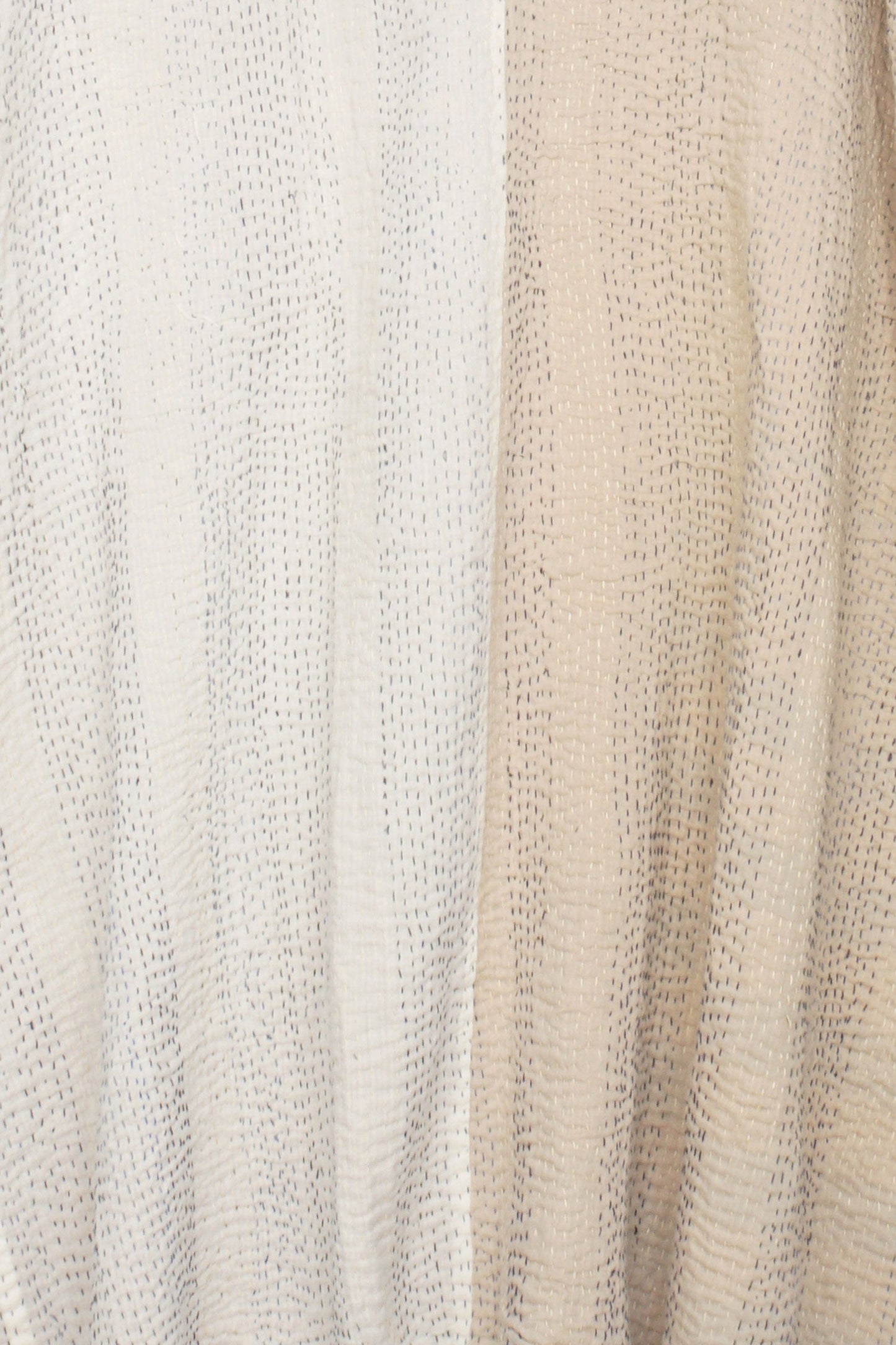 COTTON STRIPE PATCH KANTHA OVERSIZED COAT - cs4326-blu -