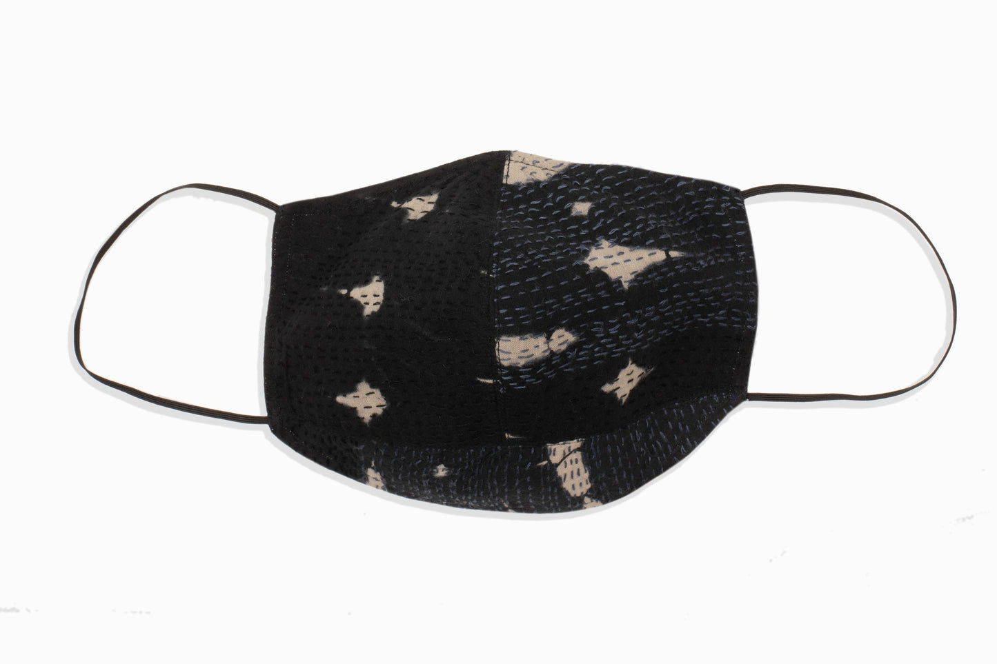 SERPENT PRINT KANTHA FUNNEL COLLAR COAT - sp2312-blk -