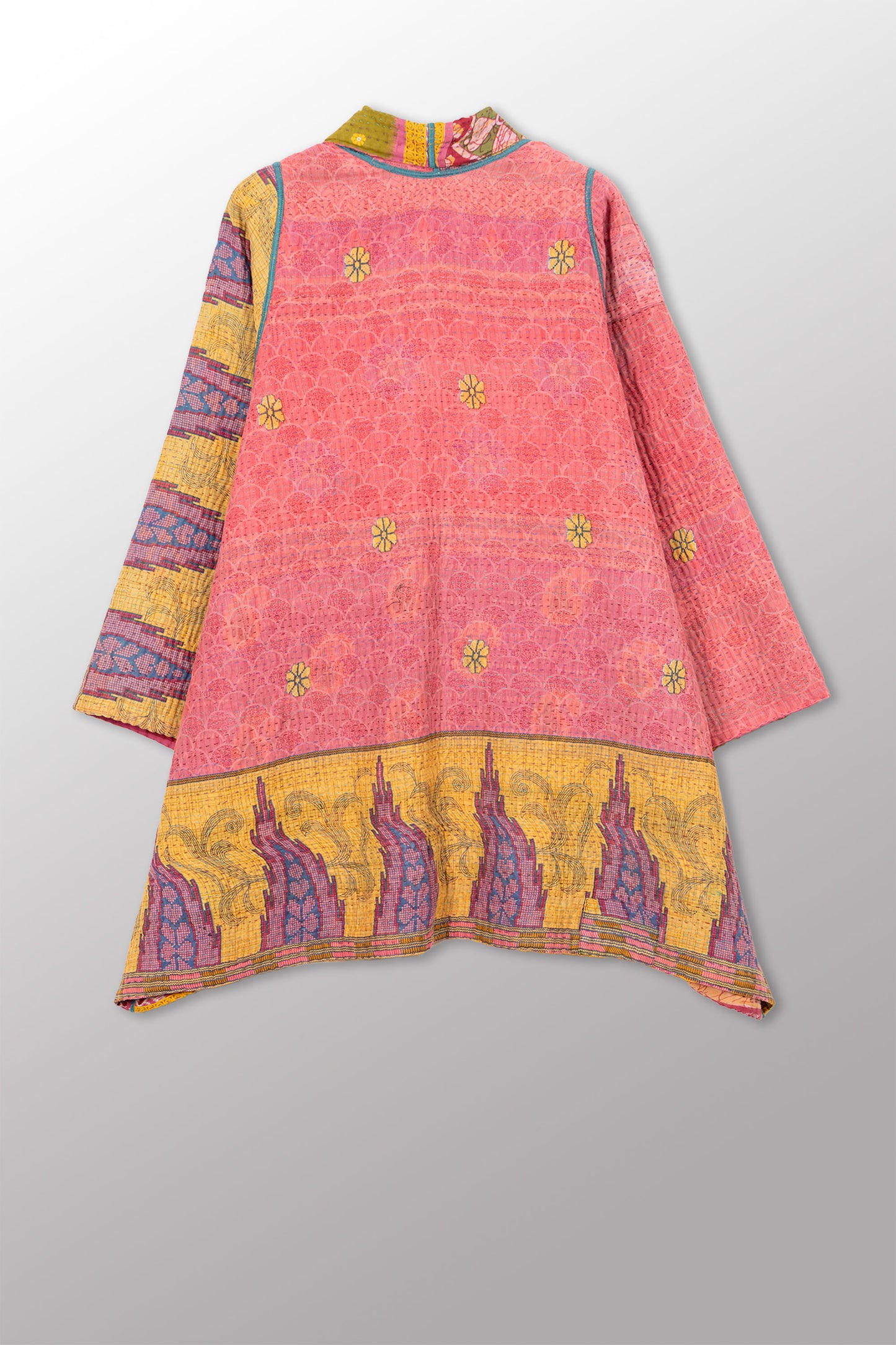 VINTAGE COTTON KANTHA A-LINE JKT - cv4003-0471a -