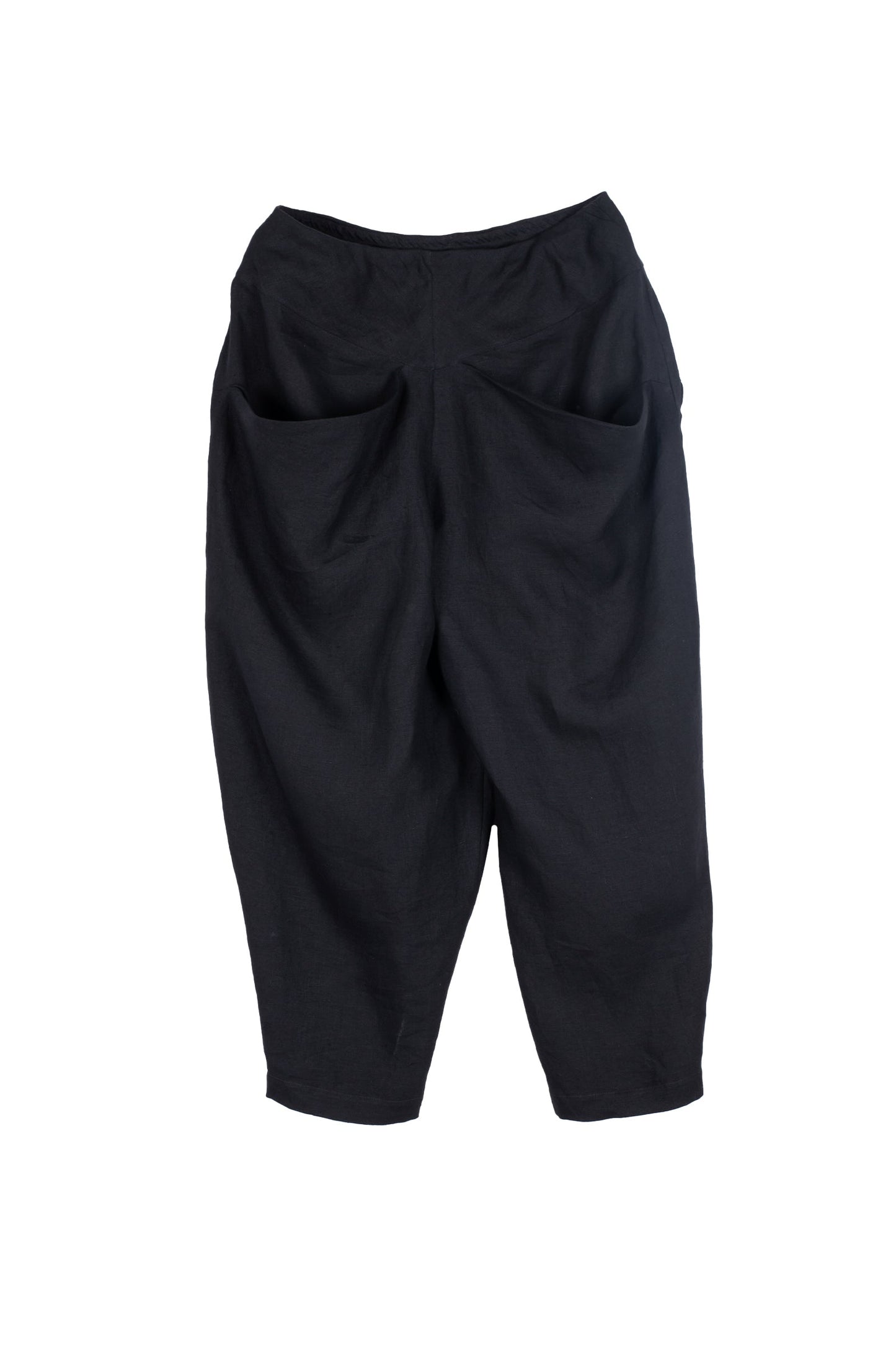 LINEN YAMAHA PANTS - ln1632-blk -