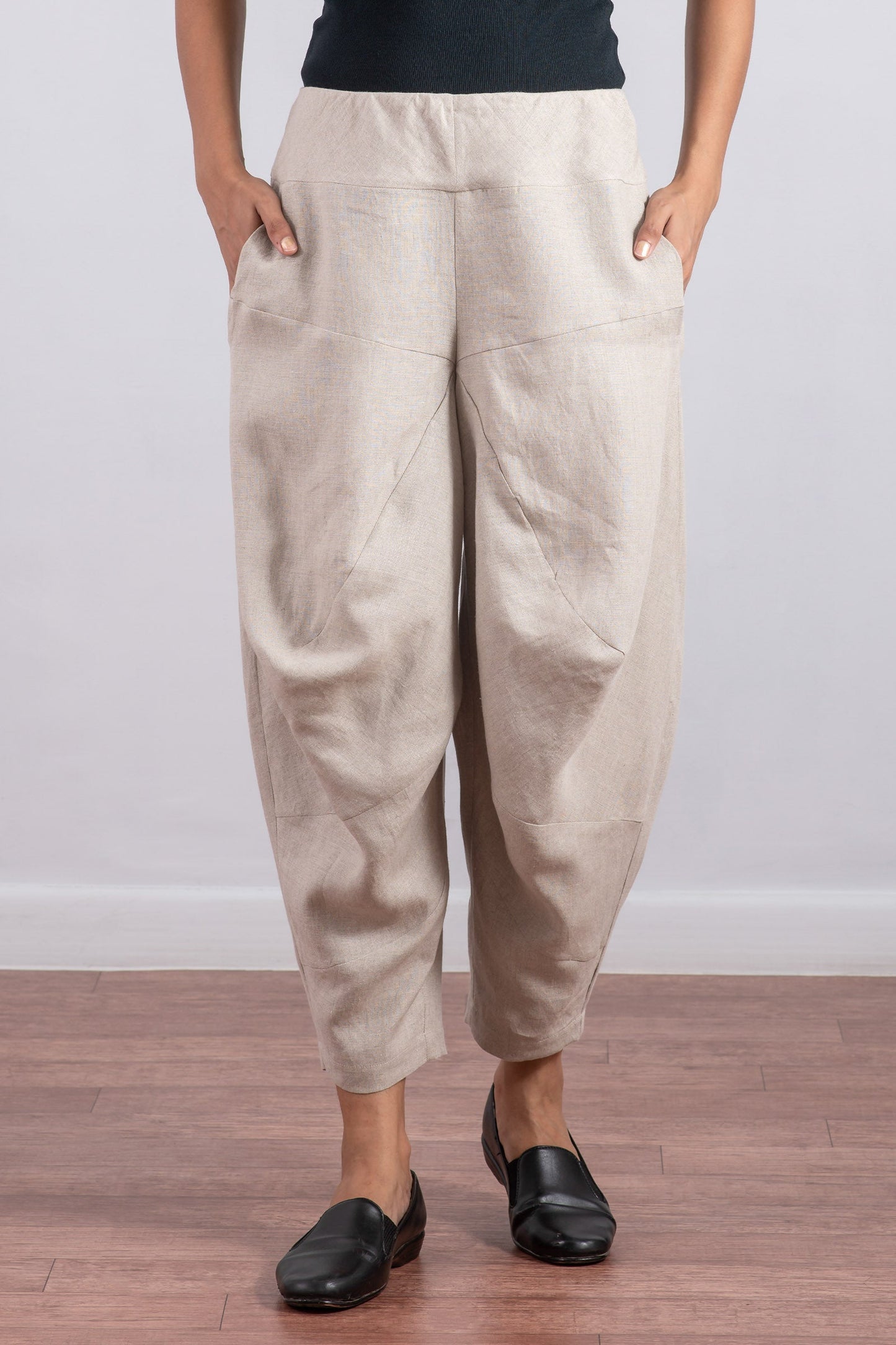 LINEN YAMAHA PANTS - ln1632-ntl -