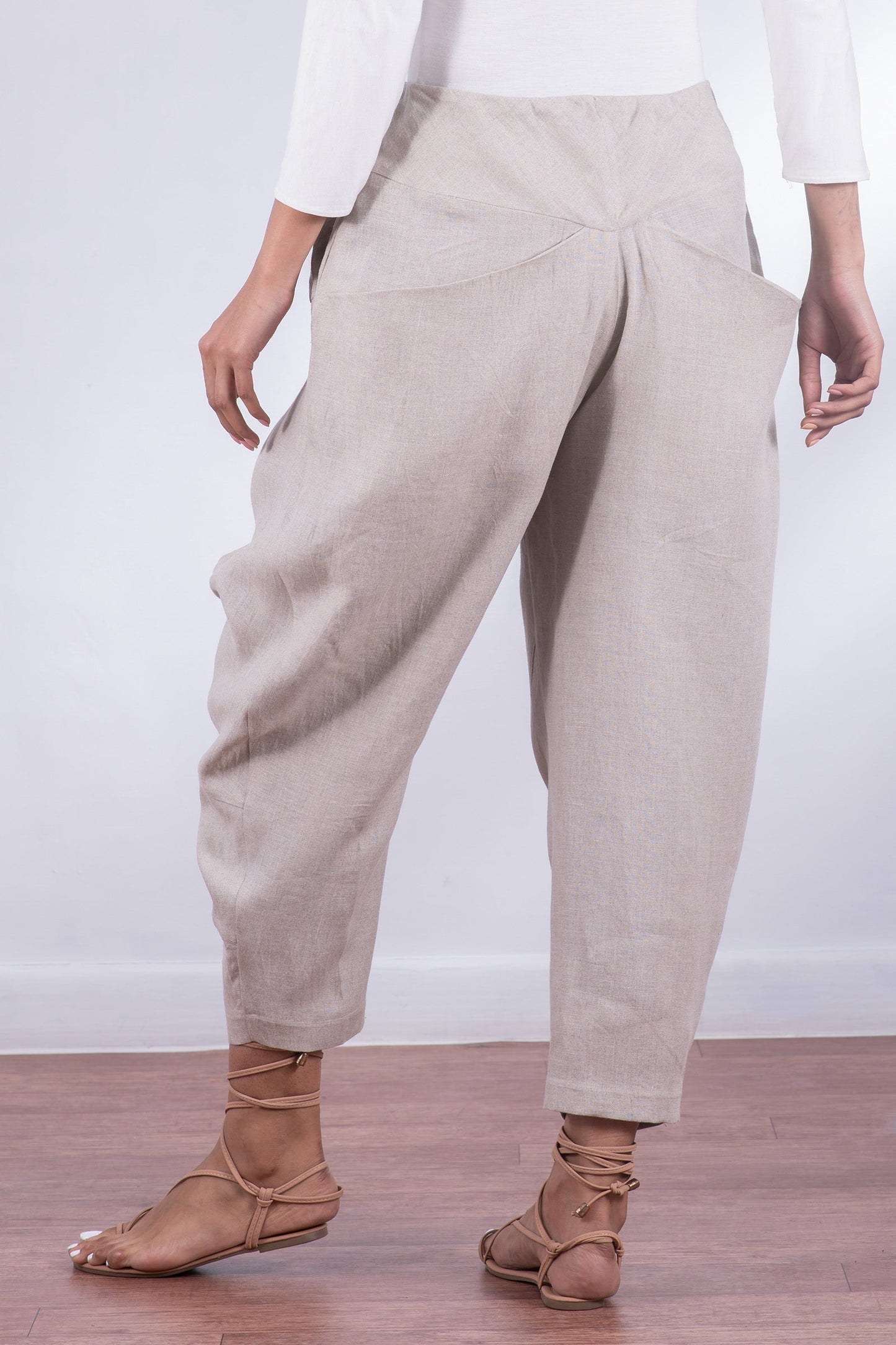 LINEN YAMAHA PANTS - ln1632-ntl -