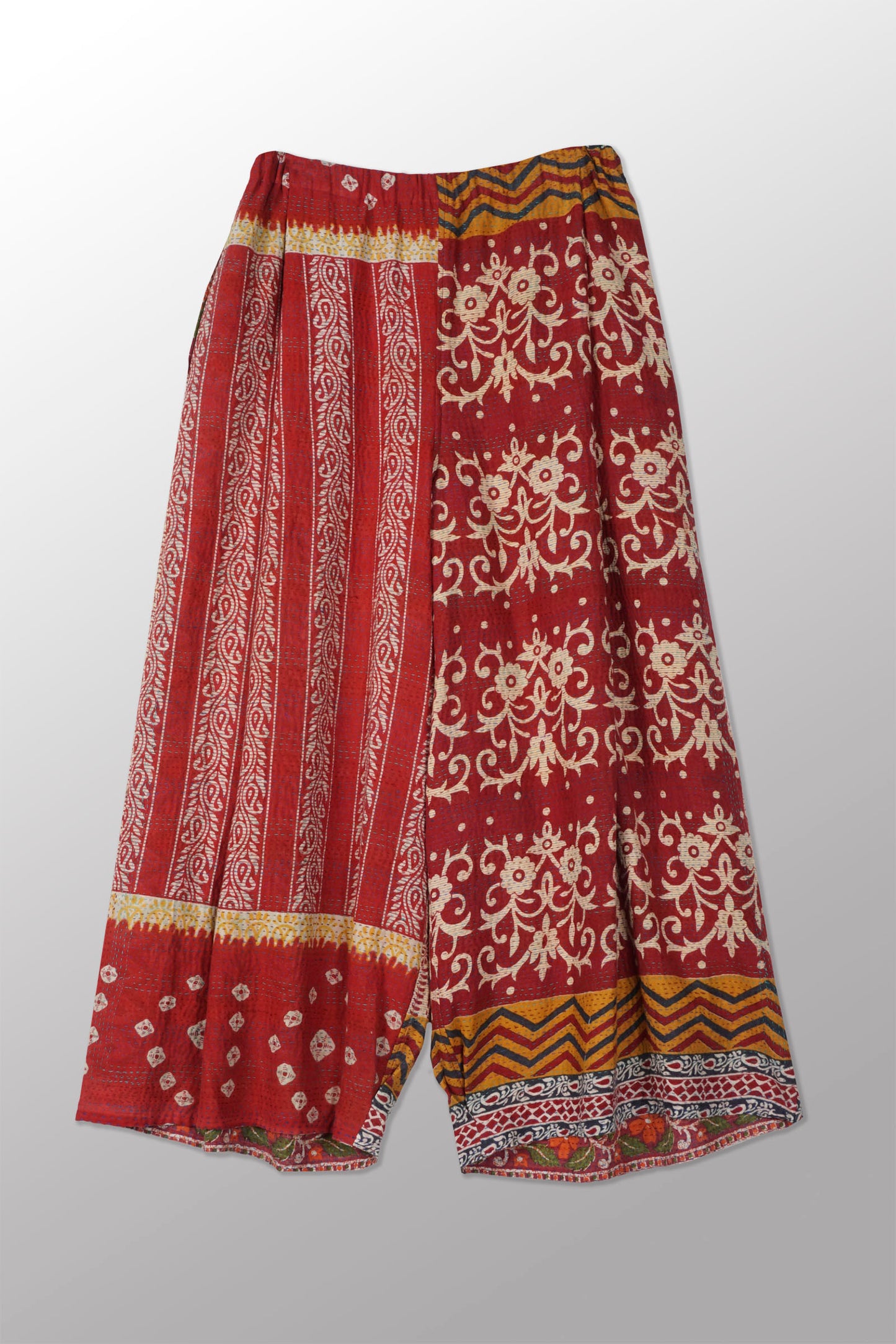 VINTAGE COTTON KANTHA NEW BAROON PANTS - cv2657-0001s -