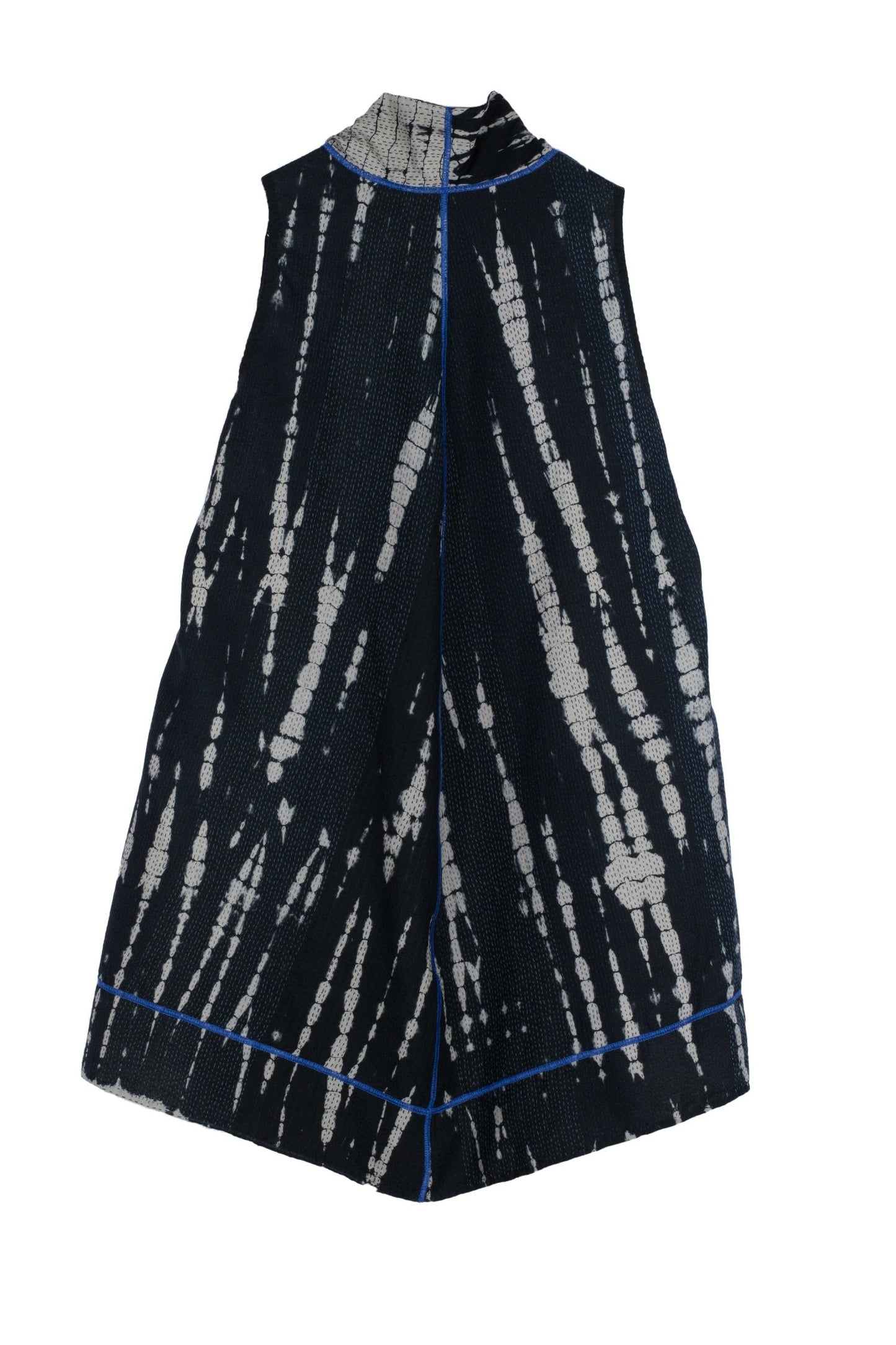 SERPENT PRINT KANTHA A-LINE VEST - sp2203-blk -