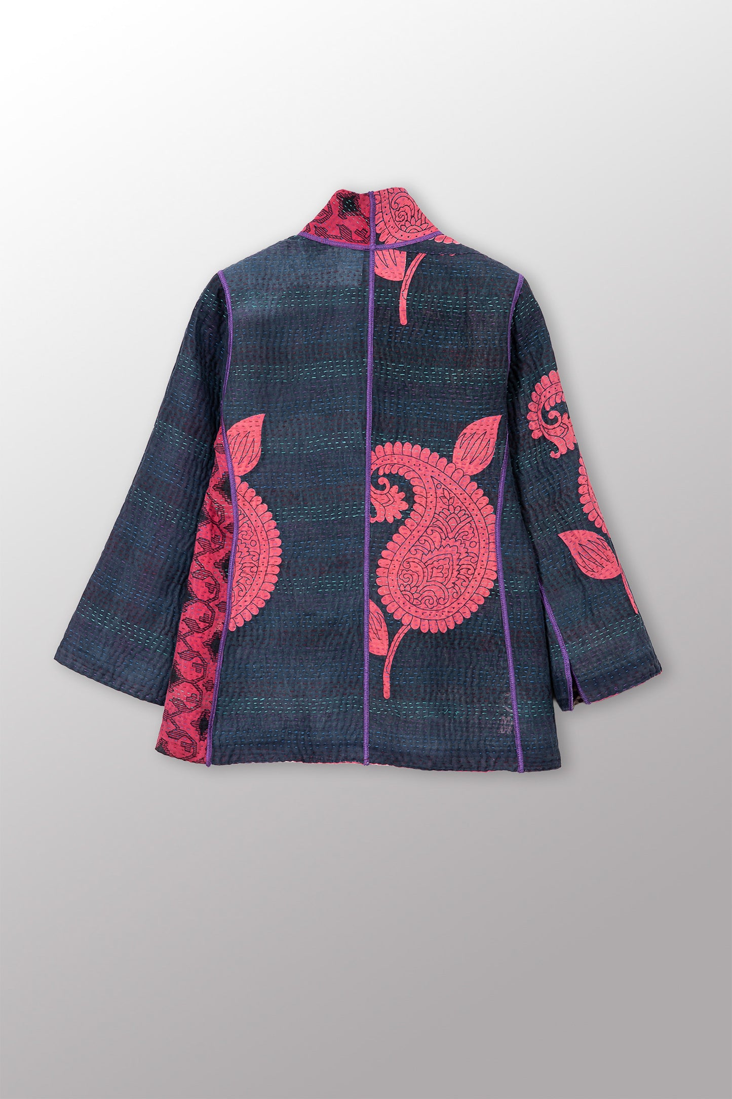 VINTAGE COTTON KANTHA SHORT JKT - cv4007-0347s -