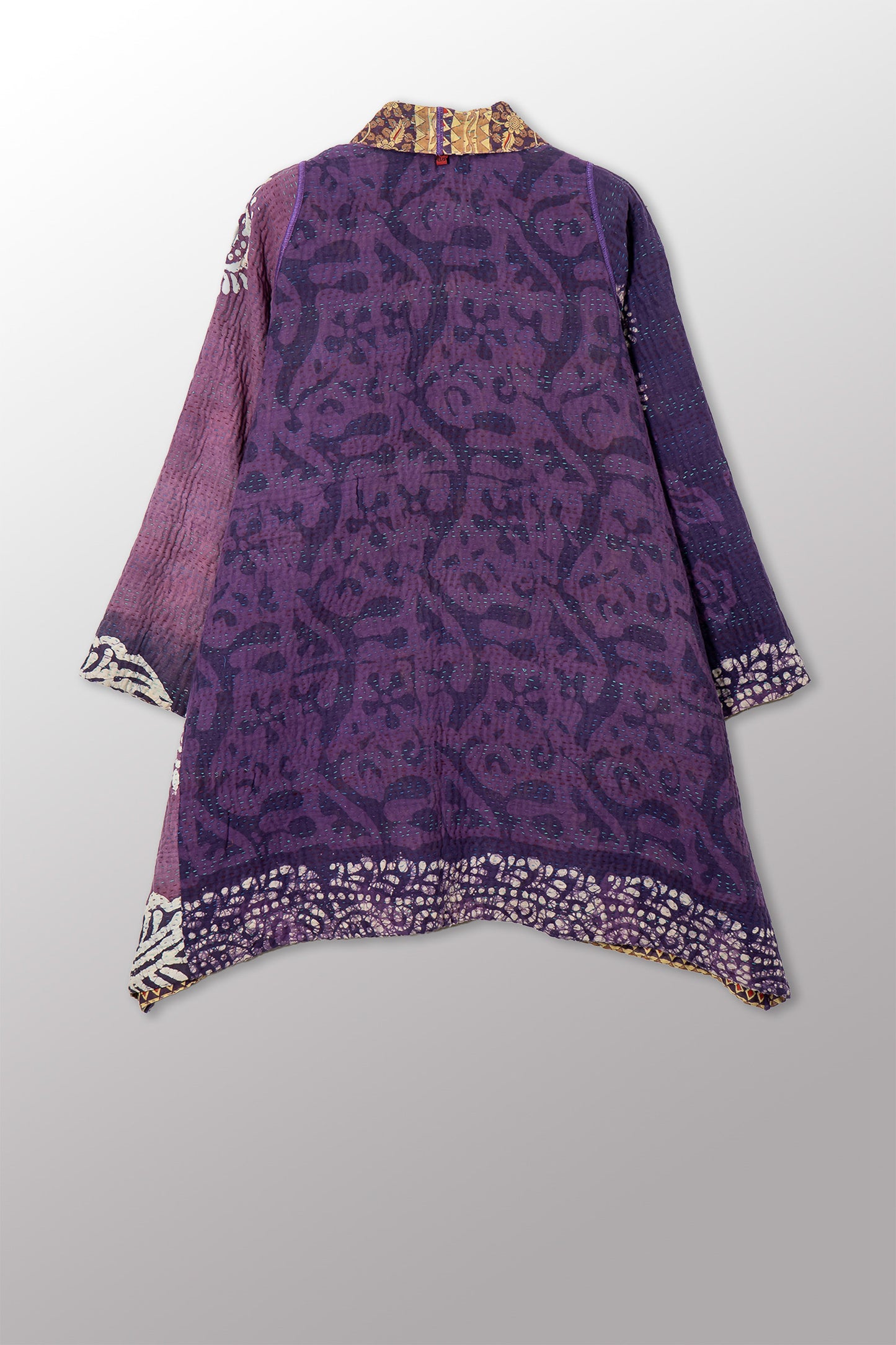 VINTAGE COTTON KANTHA A-LINE JKT - cv4003-0459a -