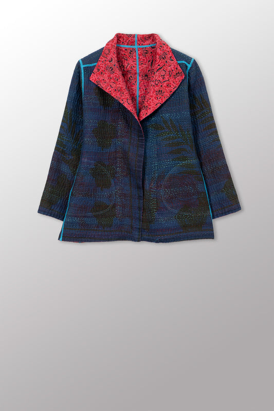 COTTON OVERDYE KANTHA SHORT JKT - ov4007-cfus040s -
