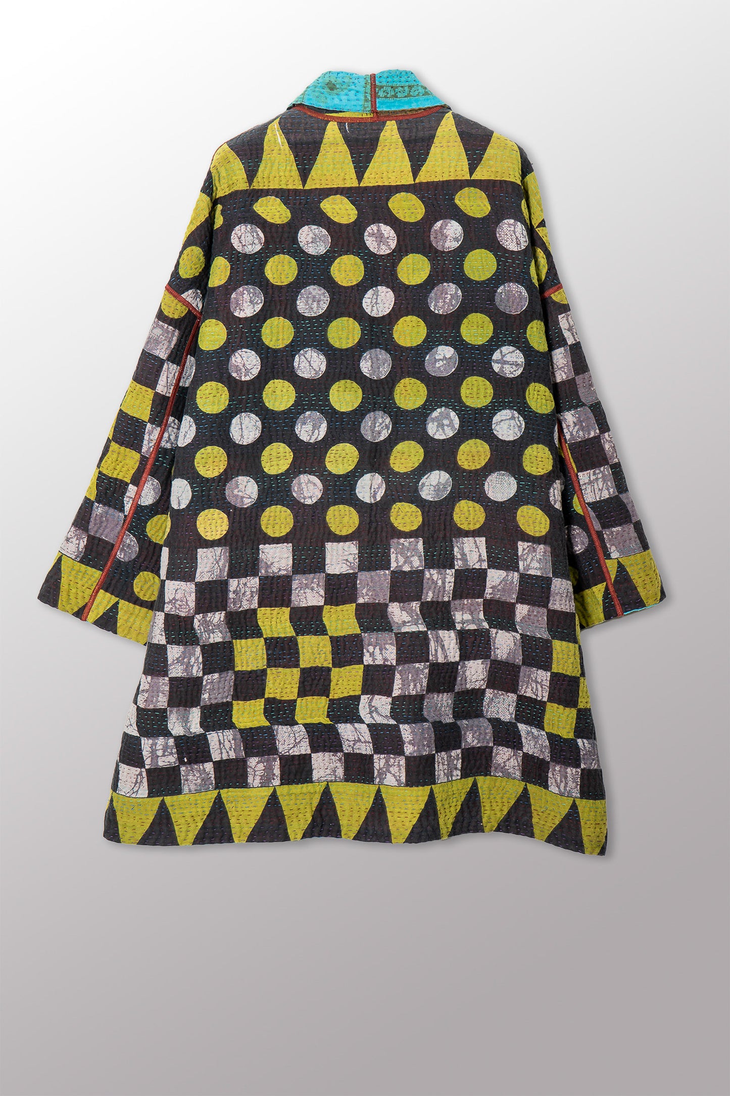 VINTAGE COTTON KANTHA HAORI JKT - cv4068-0024a -