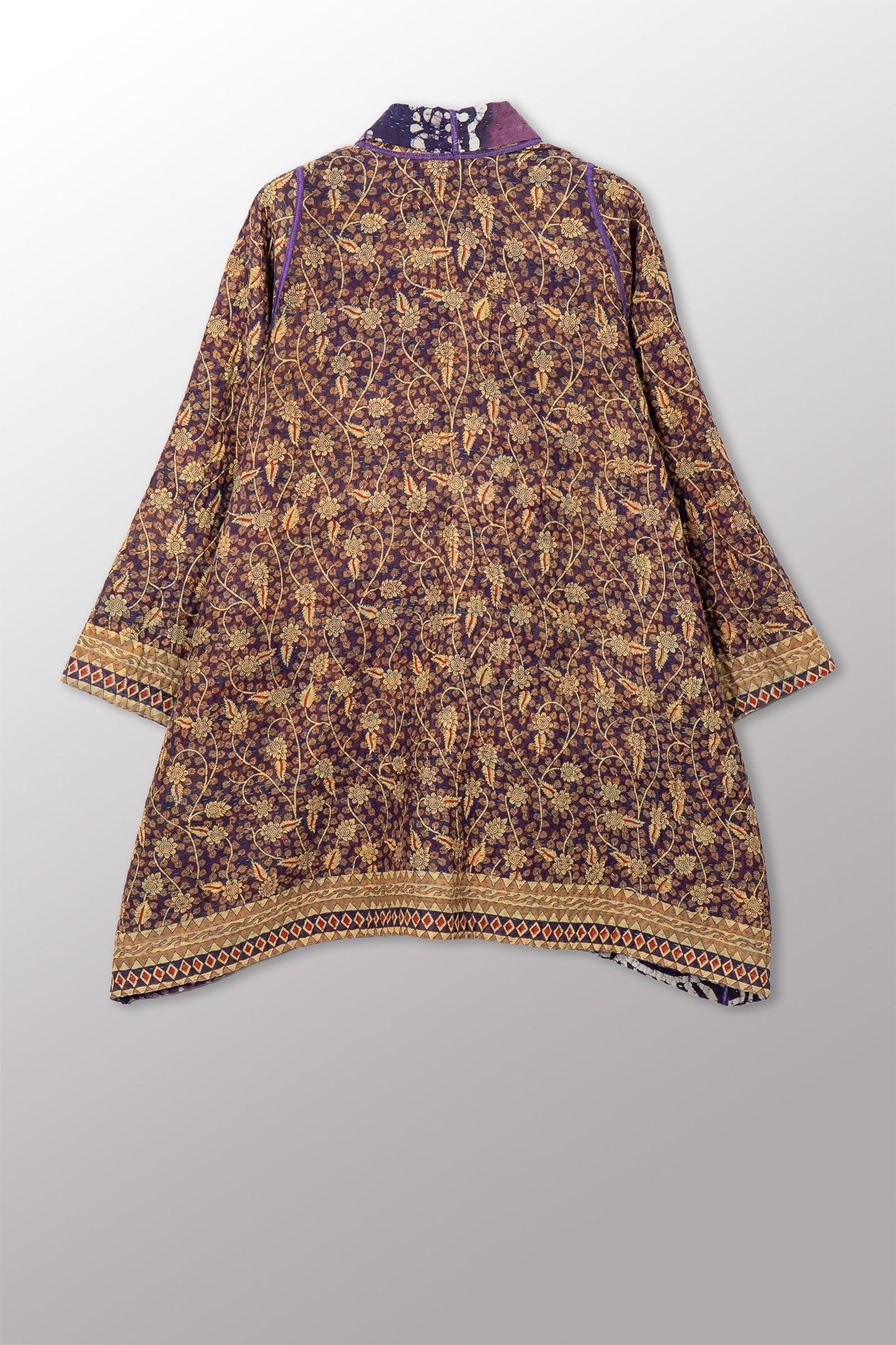 VINTAGE COTTON KANTHA A-LINE JKT - cv4003-0459a -