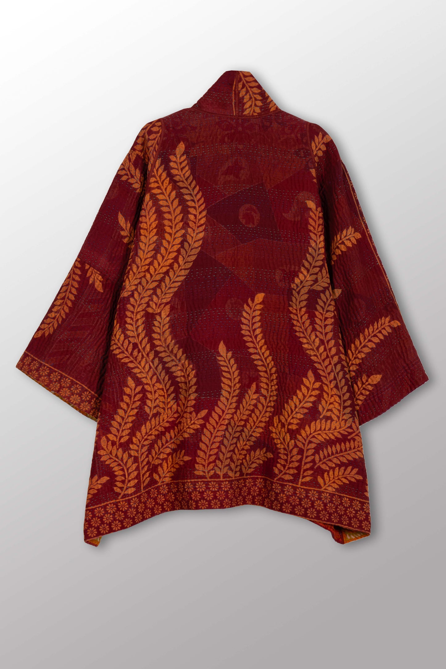 VINTAGE COTTON KANTHA A-LINE JKT - cv4003-0452a -