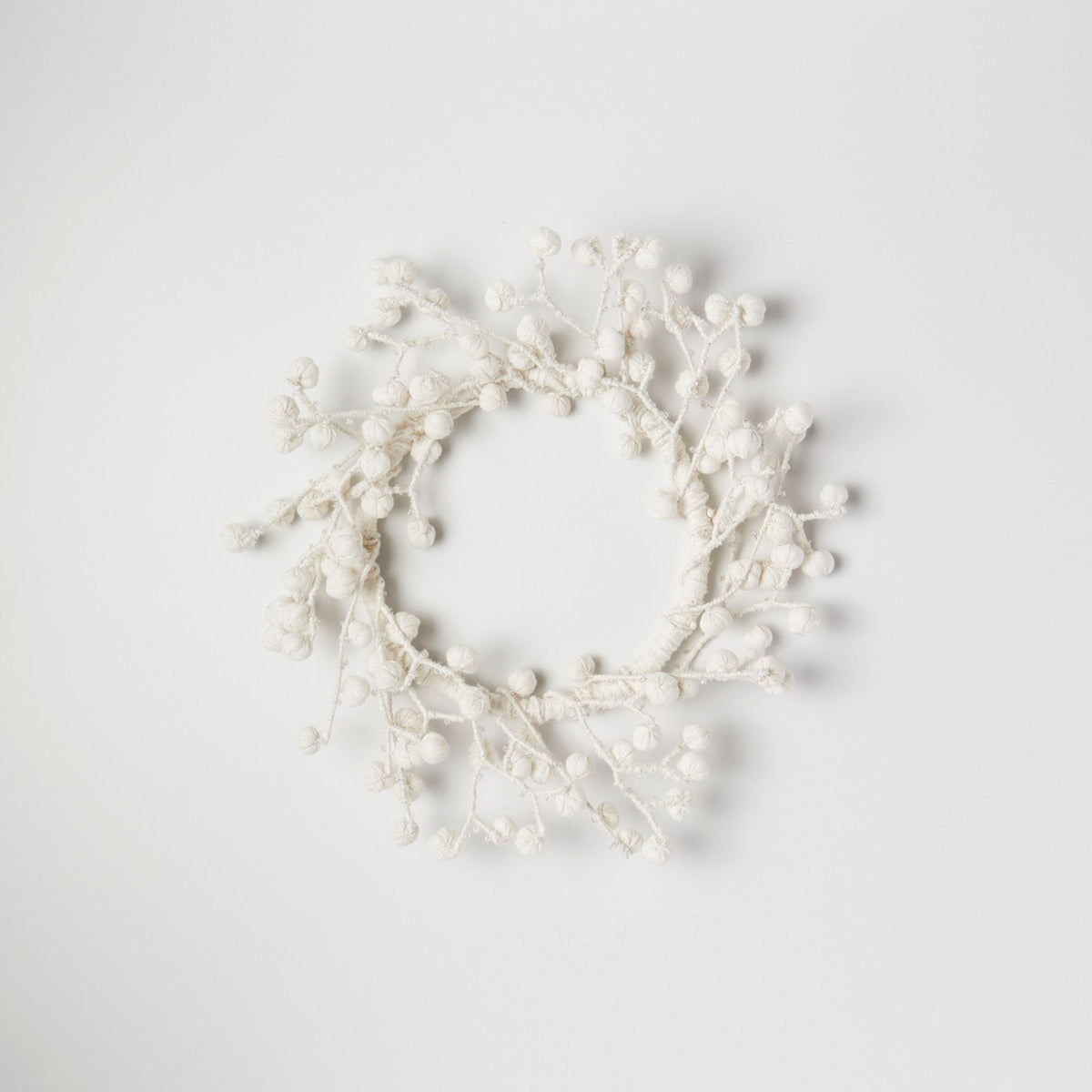 Ivory Kantha Wreath (metallic kantha)