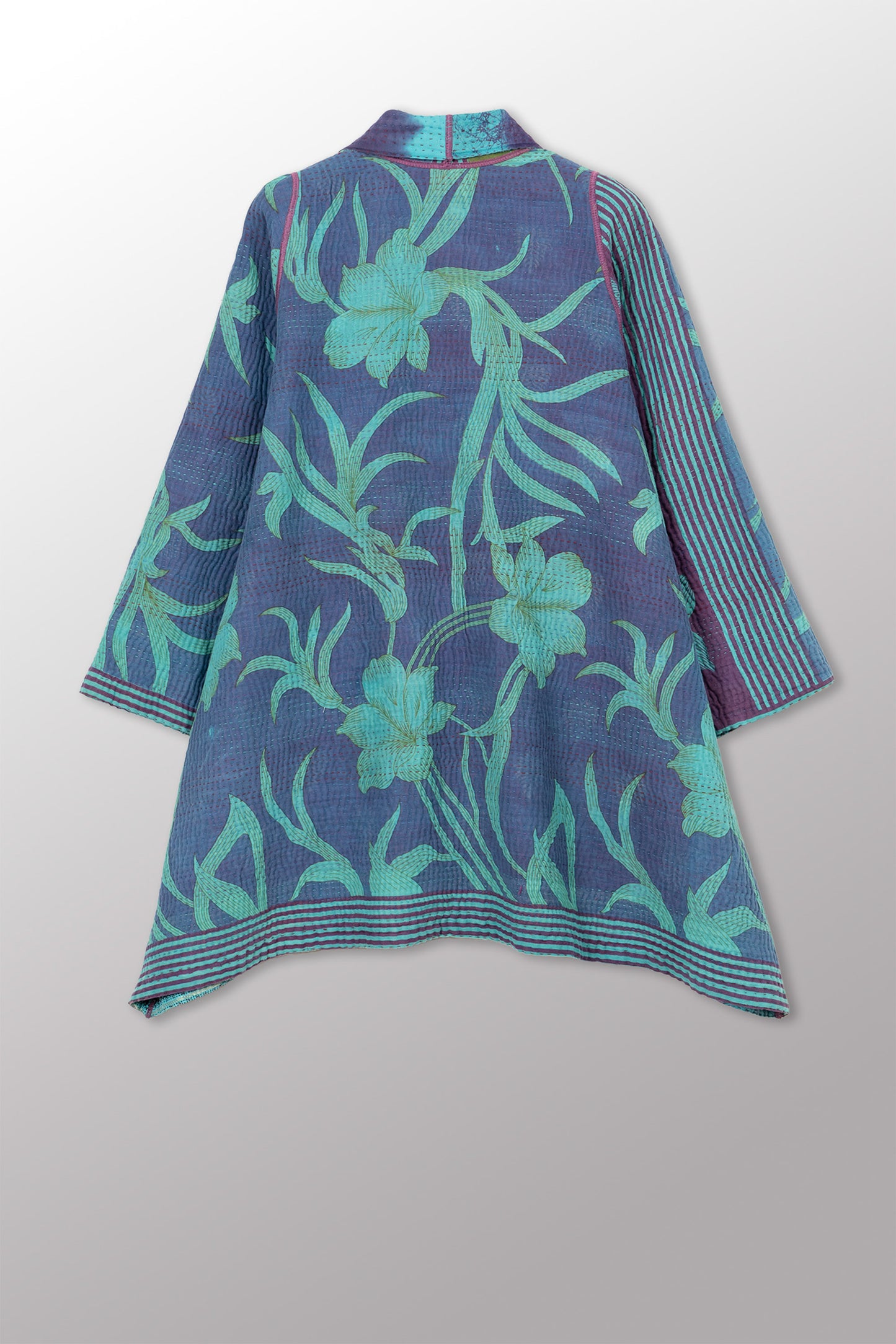 VINTAGE COTTON KANTHA A-LINE JKT - cv4003-0464a -