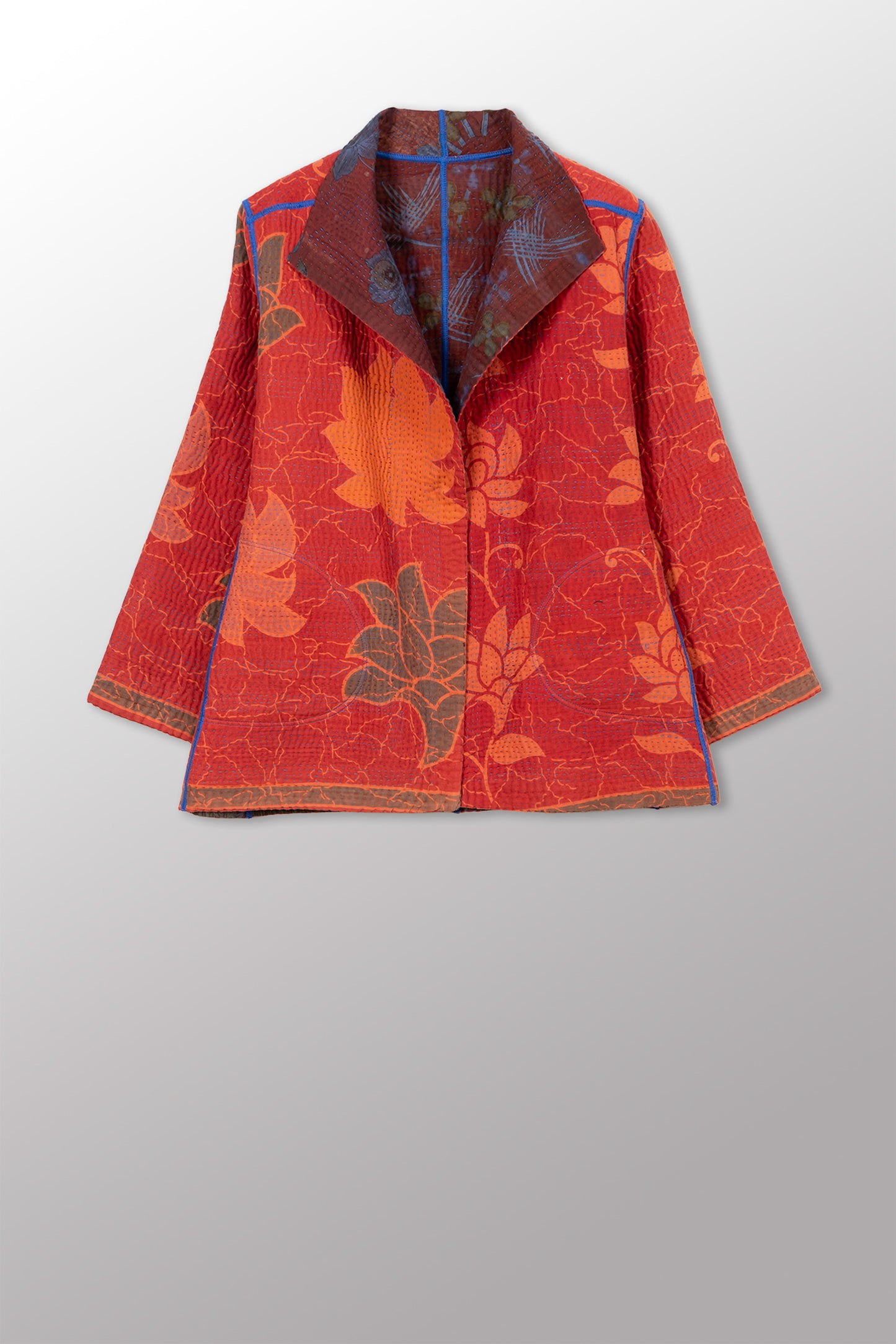 COTTON OVERDYE KANTHA SHORT JKT - ov4007-cblo001l -