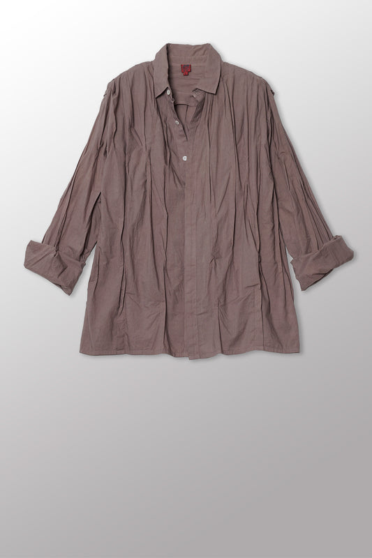 POLISHED COTTON TUCKED MEN'S SHIRT - bl-wl1551-ntl -