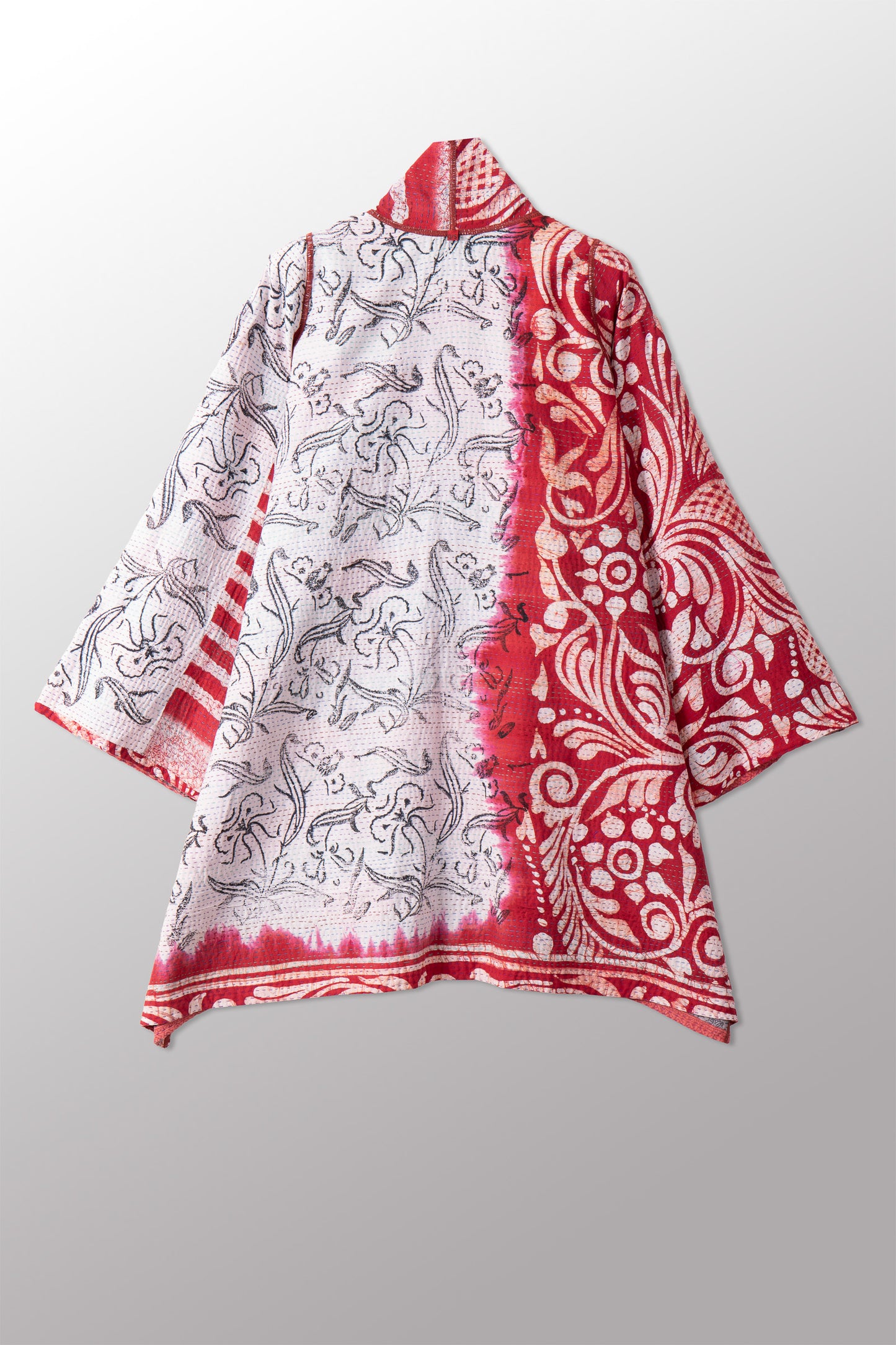 VINTAGE COTTON KANTHA A-LINE JKT - cv2003-0166a -