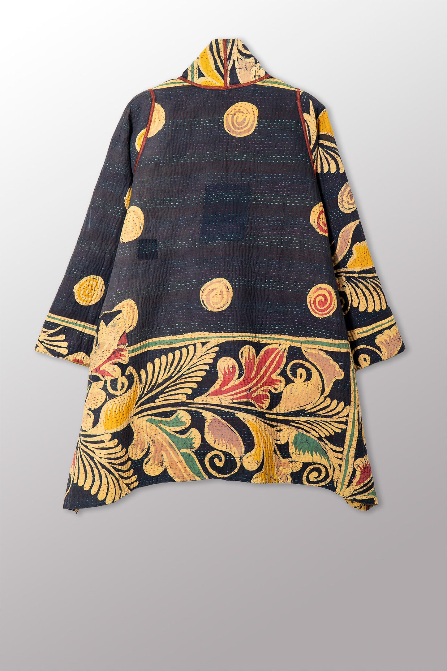 VINTAGE COTTON KANTHA A-LINE JKT - cv4003-0455a -