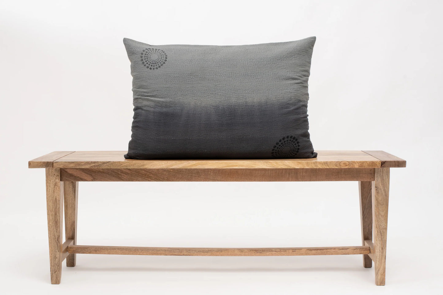 Cotton Ombre Handmade Vintage Kantha Pillow Sham - Yellow Stone