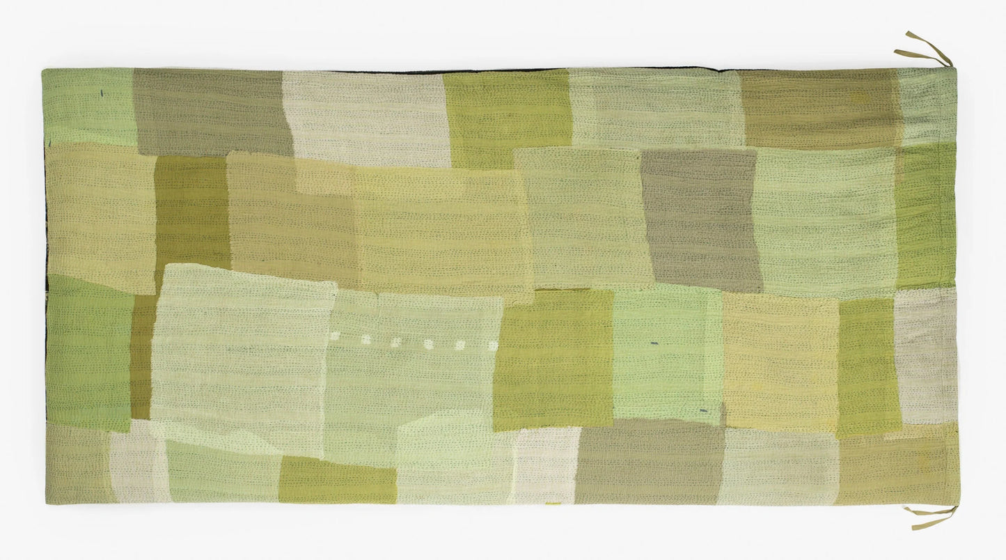 Mosaic Fray Handmade Vintage Kantha Day Bed Mattress Cover -Hydrangea