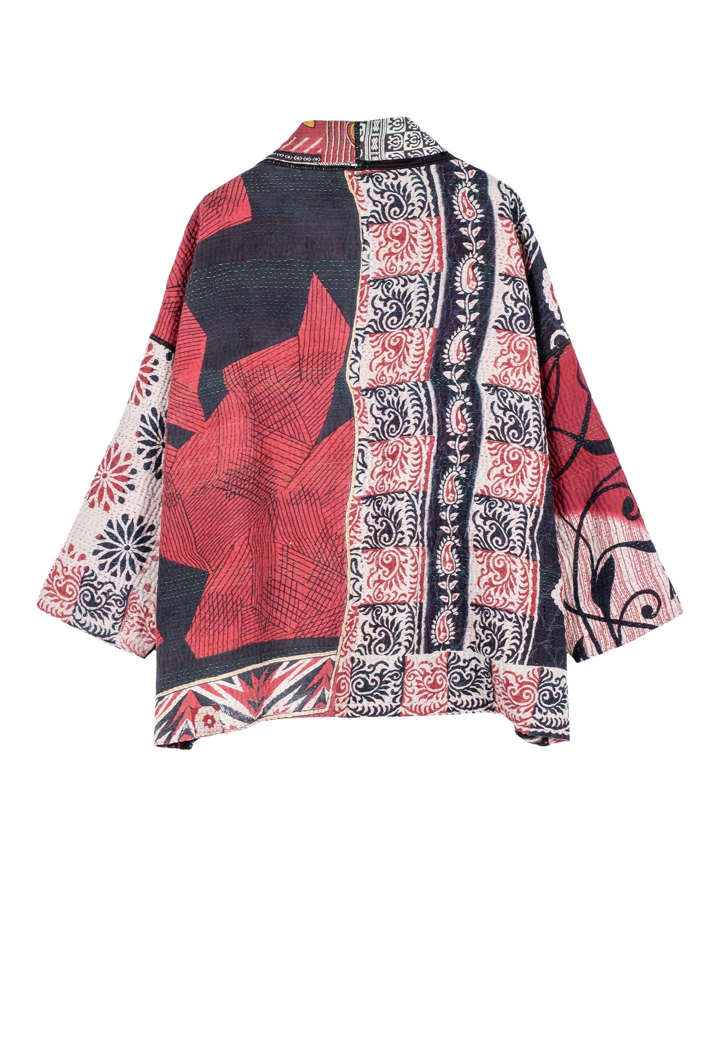 PUZZLE KANTHA BIG POCKET JKT - pz4057-red -