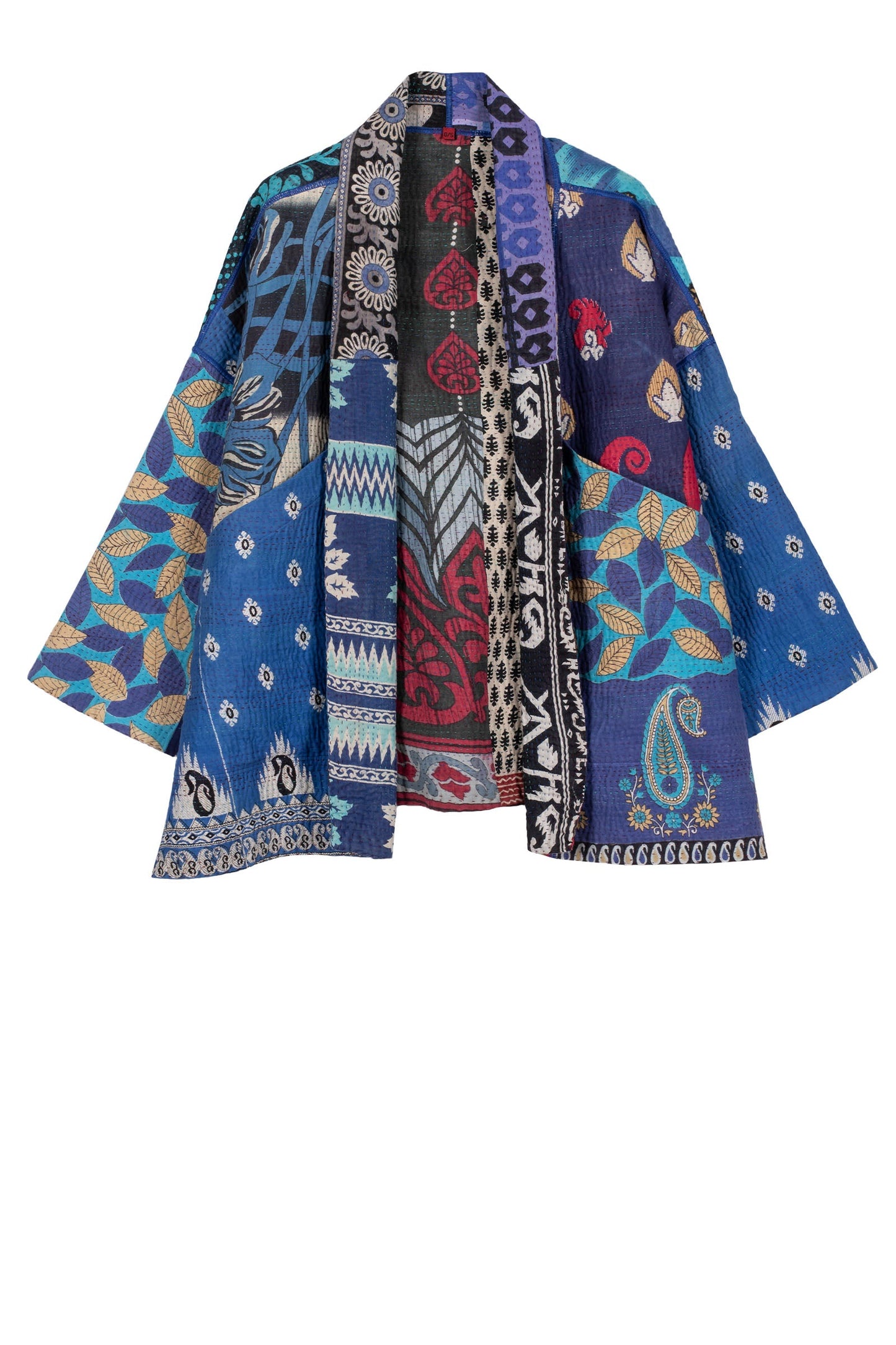 PUZZLE KANTHA BIG POCKET JKT - pz4057-blu -