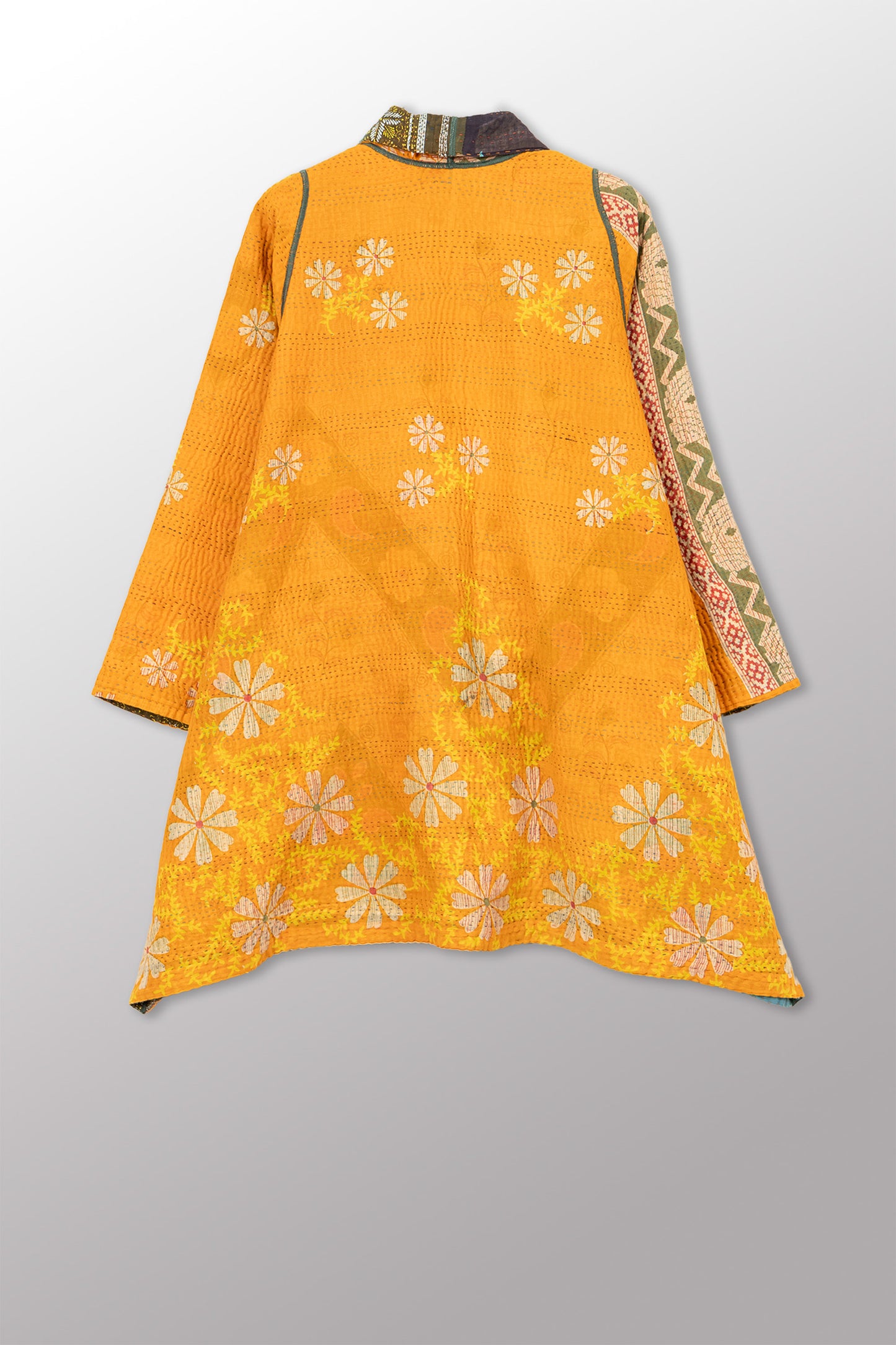 VINTAGE COTTON KANTHA A-LINE JKT - cv4003-0465a -