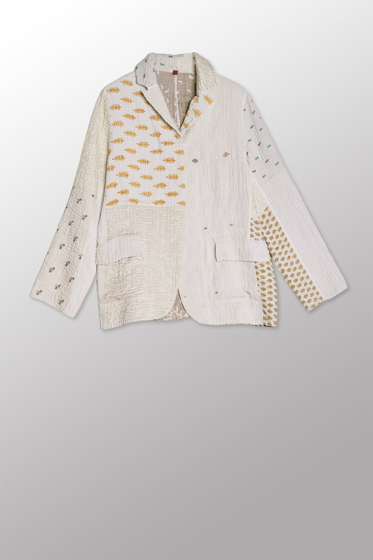 BBB PATCH KANTHA BASIC JACKET - bl-bbb4052-ivy -