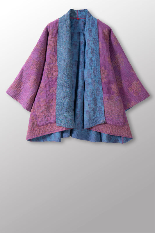 COTTON OVERDYE KANTHA KIMONO JKT - ov4004-cprp007a -