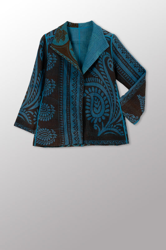 COTTON OVERDYE KANTHA SHORT JKT - ov4007-ctuq031s -